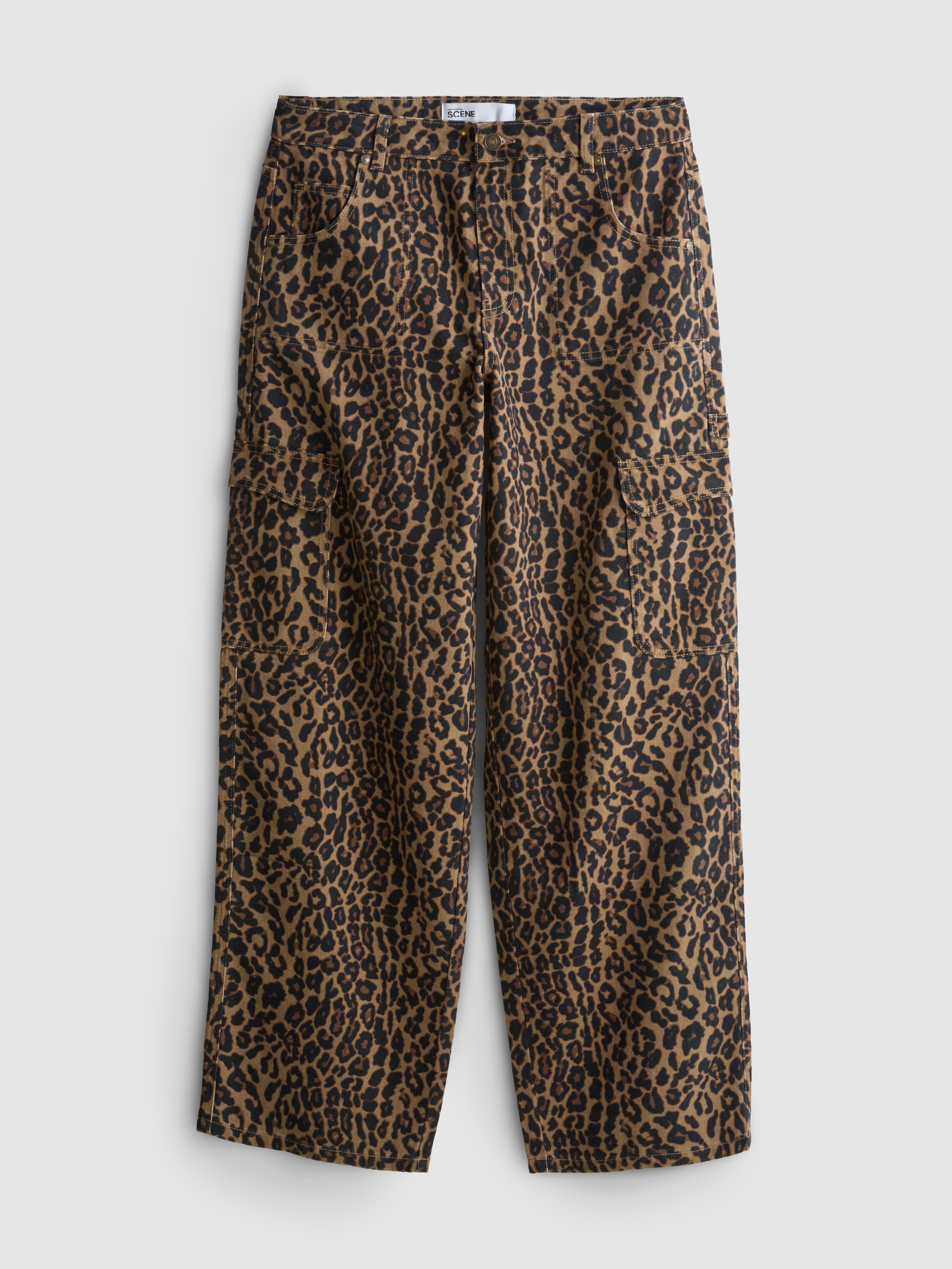 The Primark Scene | Jean large léopard denim - Marron - Femme | Primark