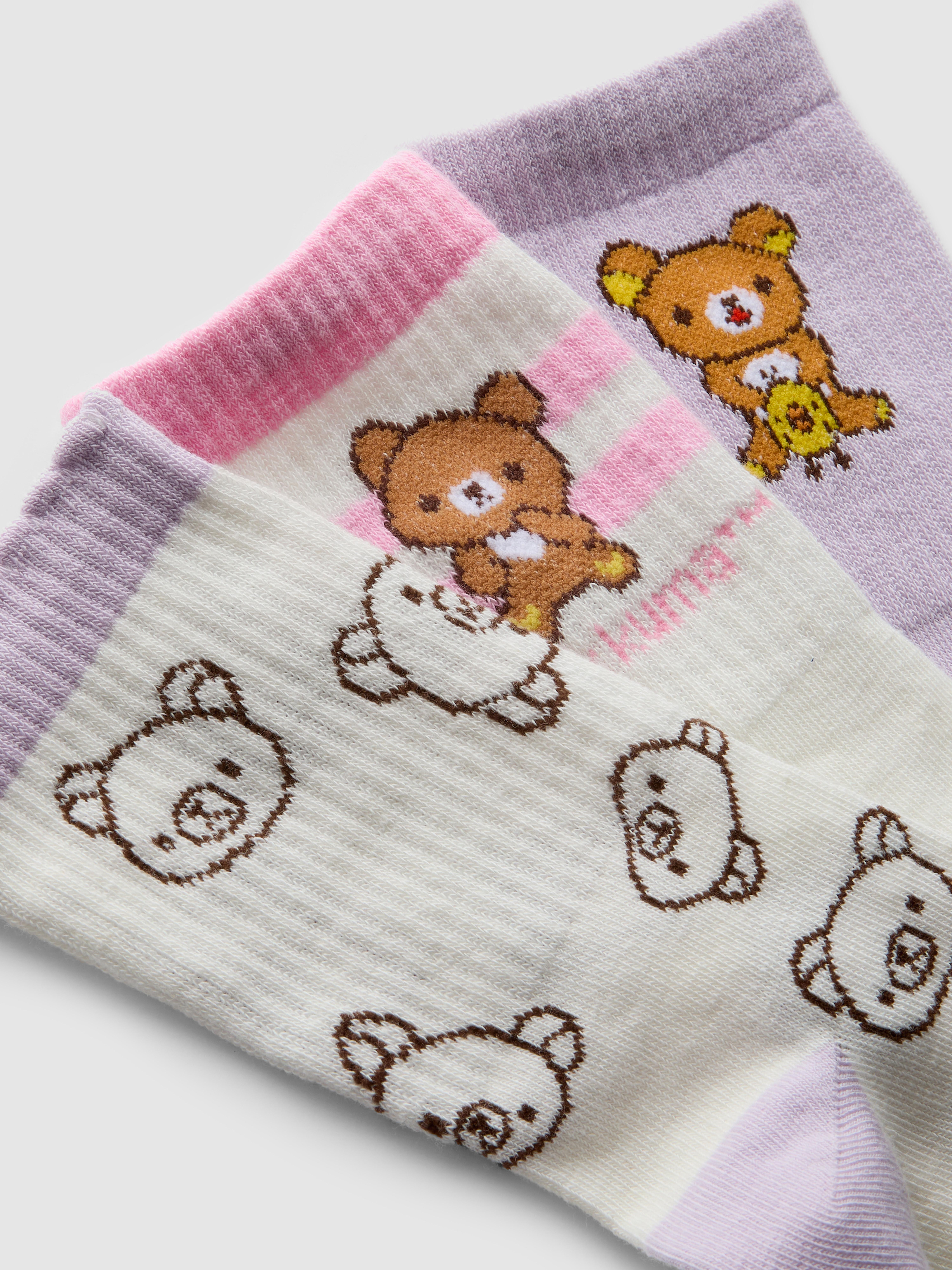 3pk Rilakkuma Ankle Socks