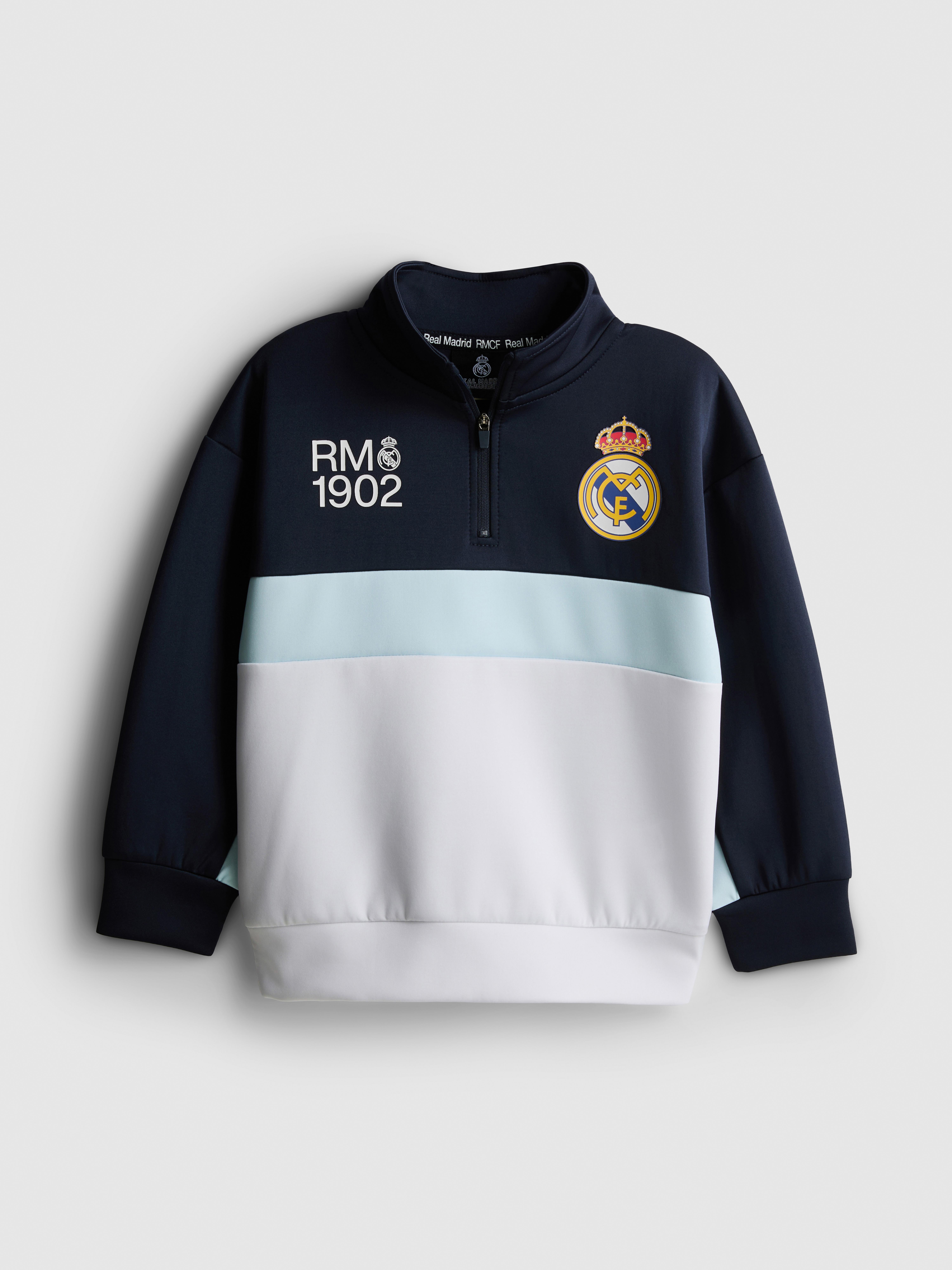 1-7yrs | Real Madrid Half-Zip Sweatshirt