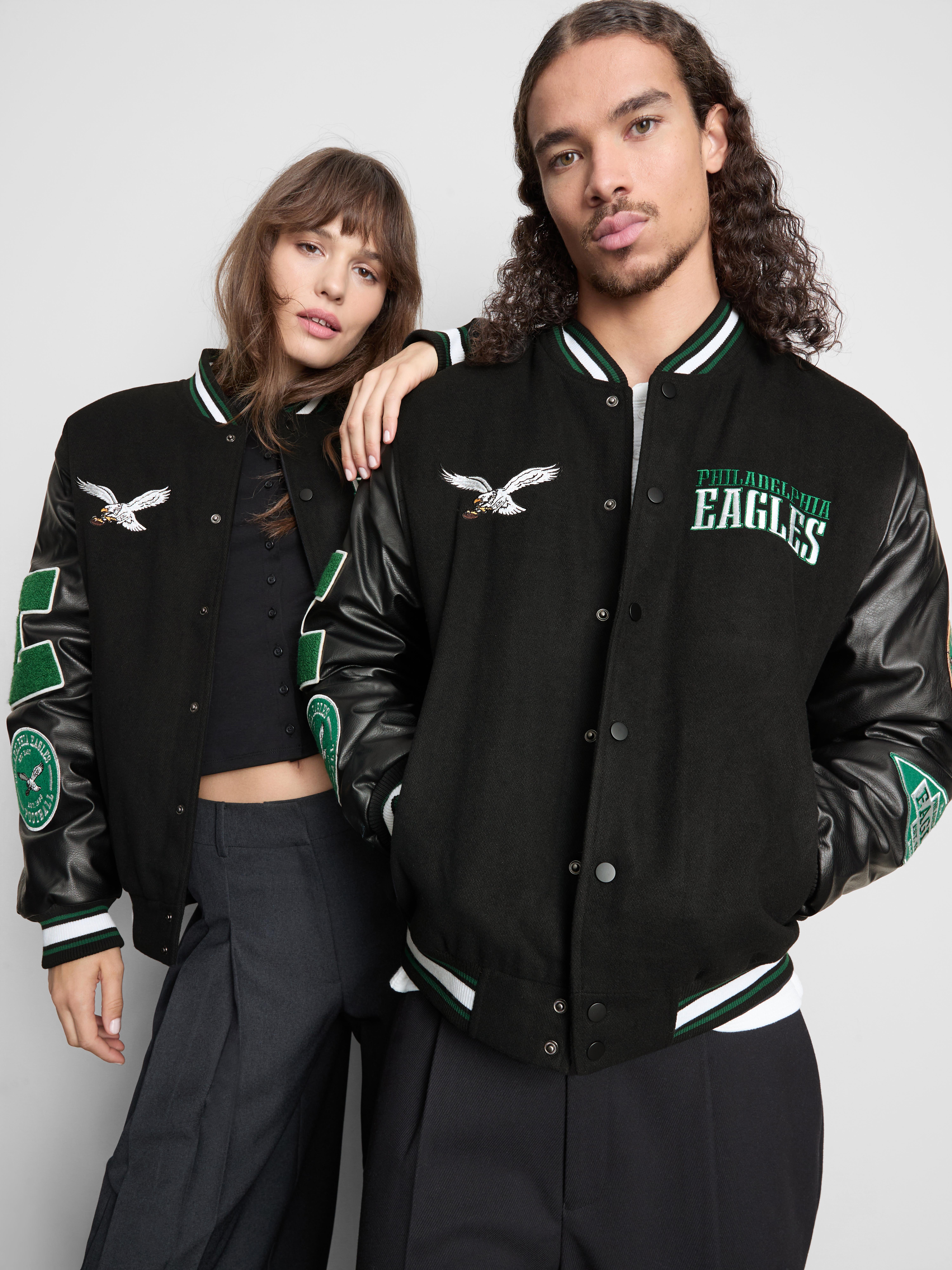 NFL Philadelphia Eagles Patch Varsity Jacket