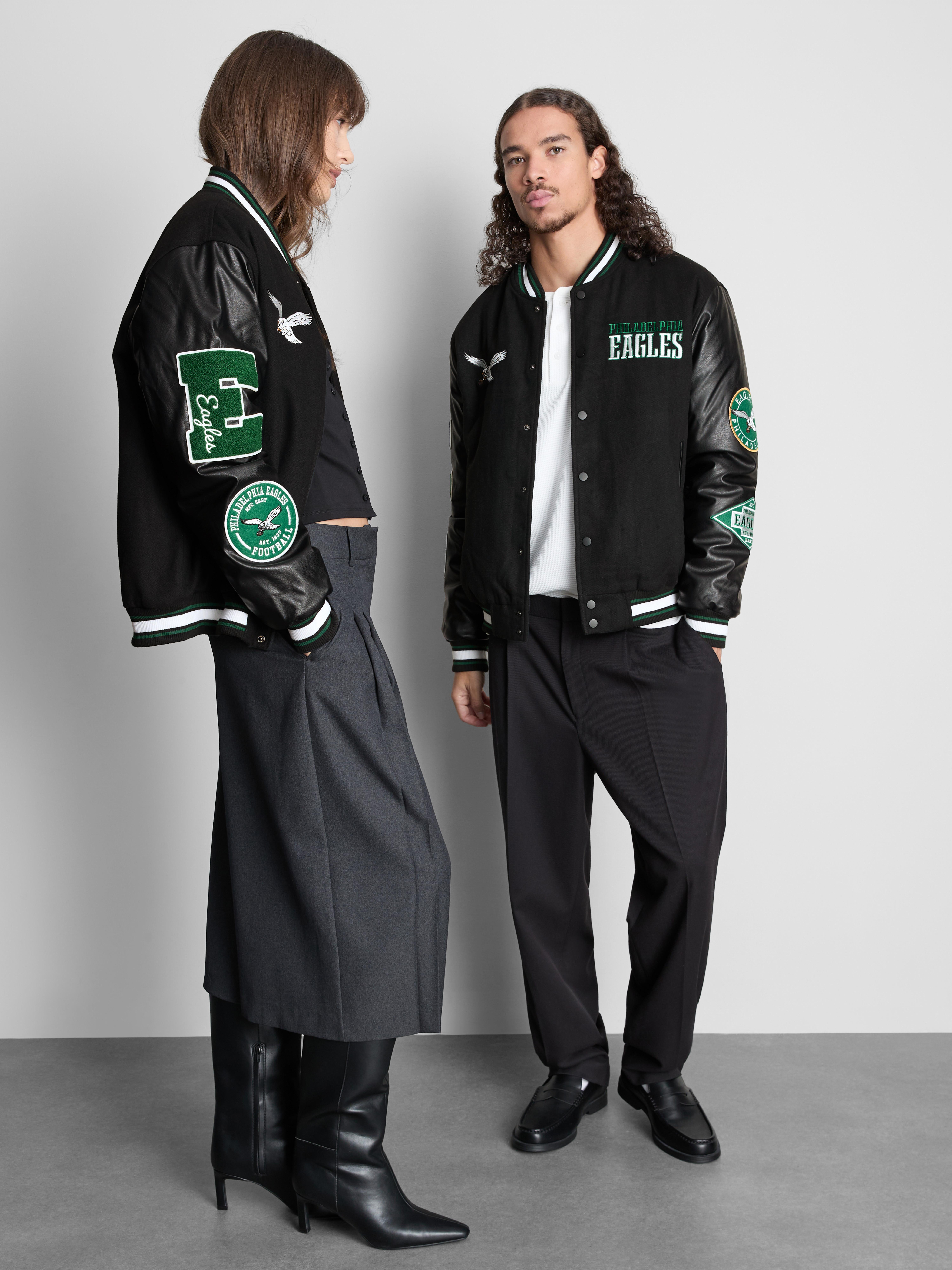 NFL Philadelphia Eagles Patch Varsity Jacket