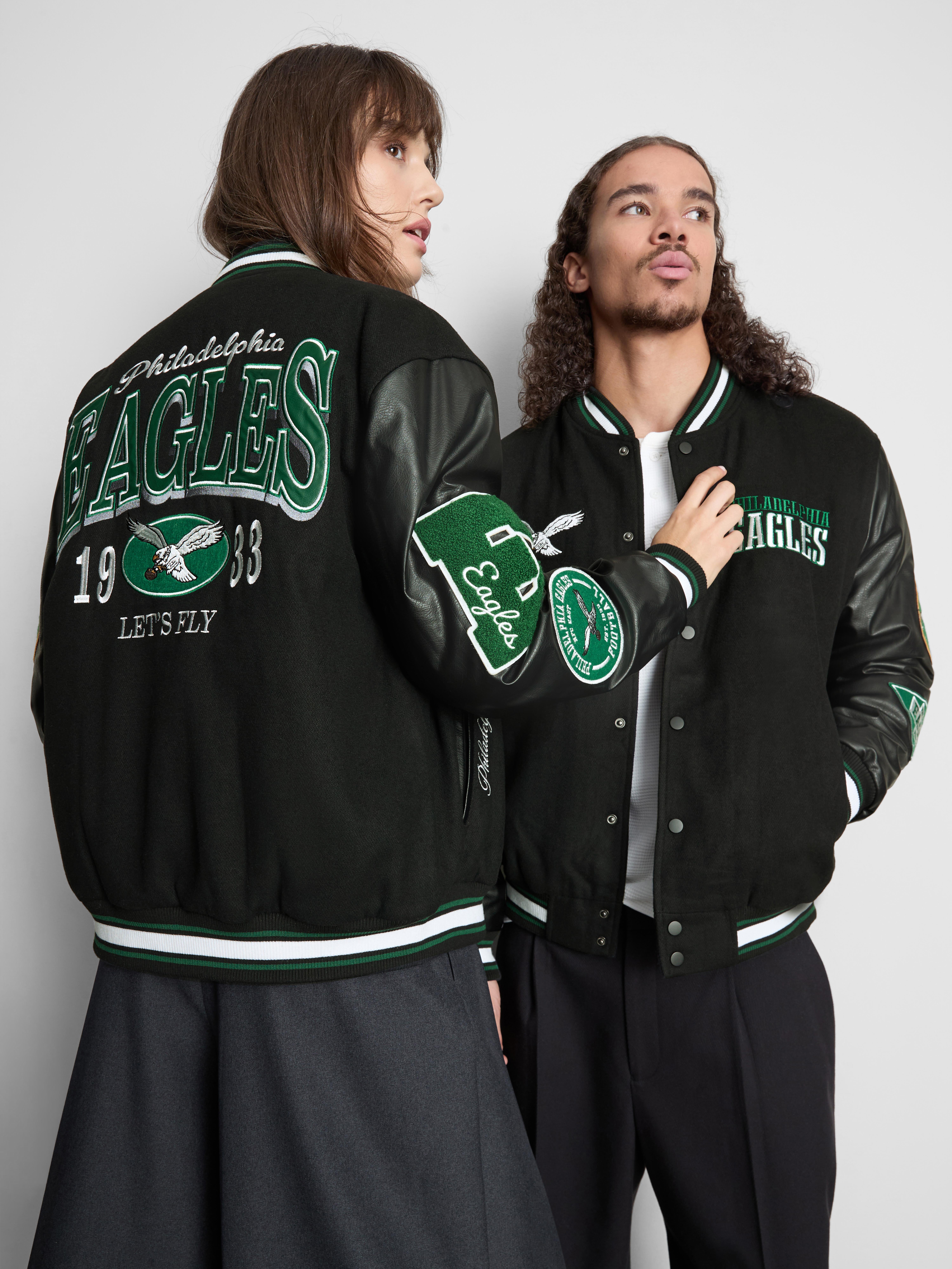 NFL Philadelphia Eagles Patch Varsity Jacket