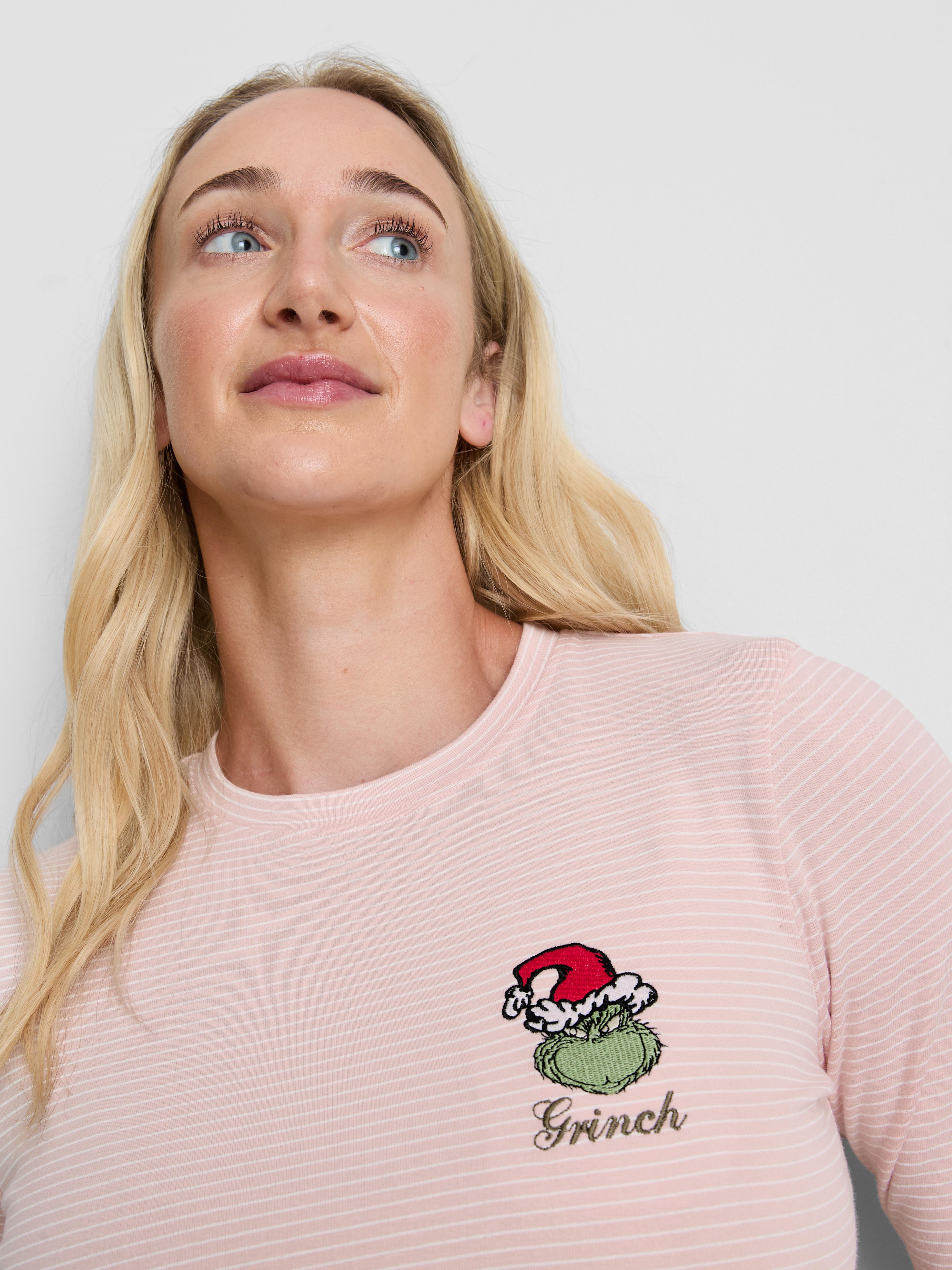 The Grinch Christmas Long Sleeve Shorty Pajamas