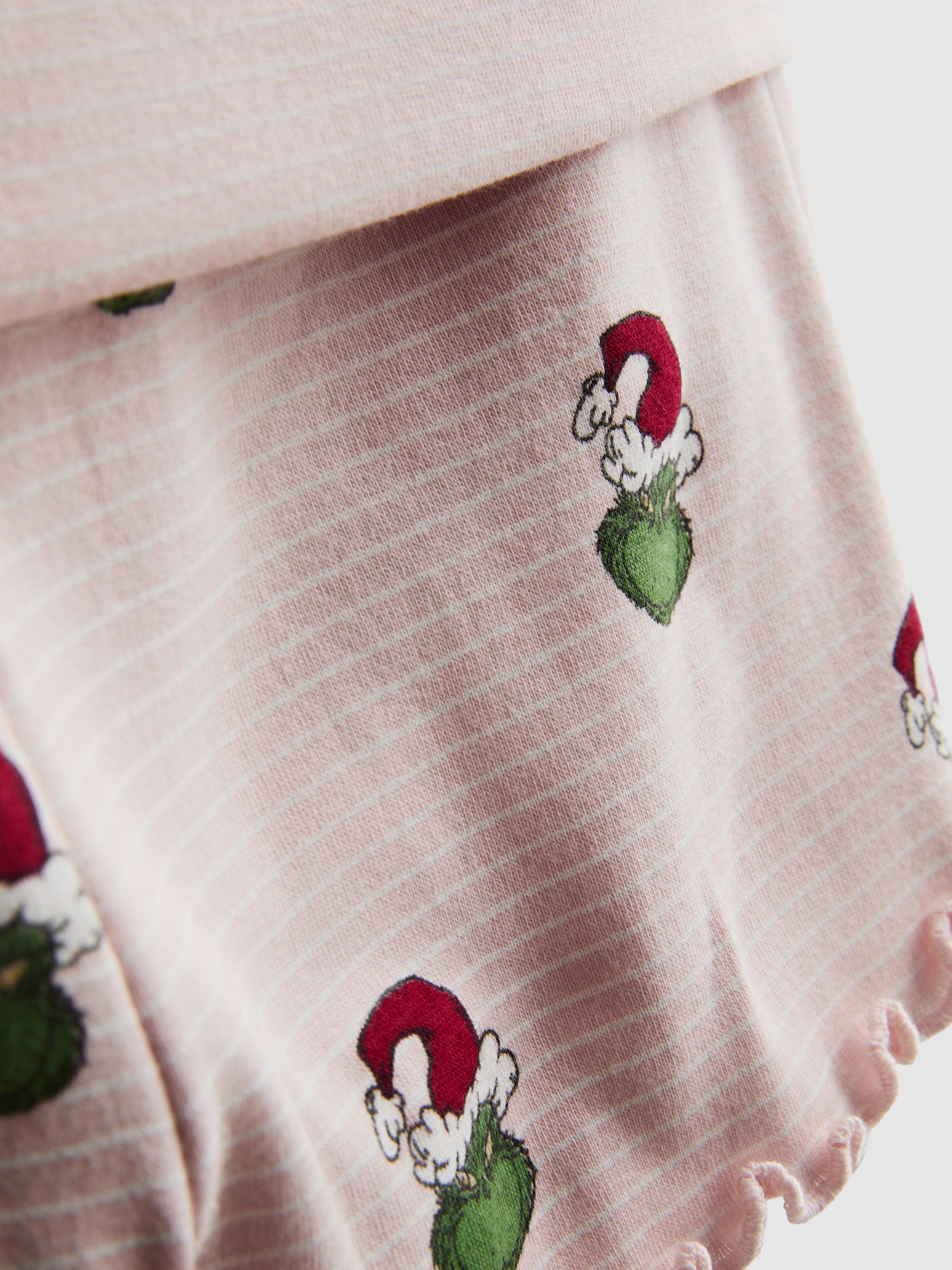 The Grinch Christmas Long Sleeve Shorty Pajamas