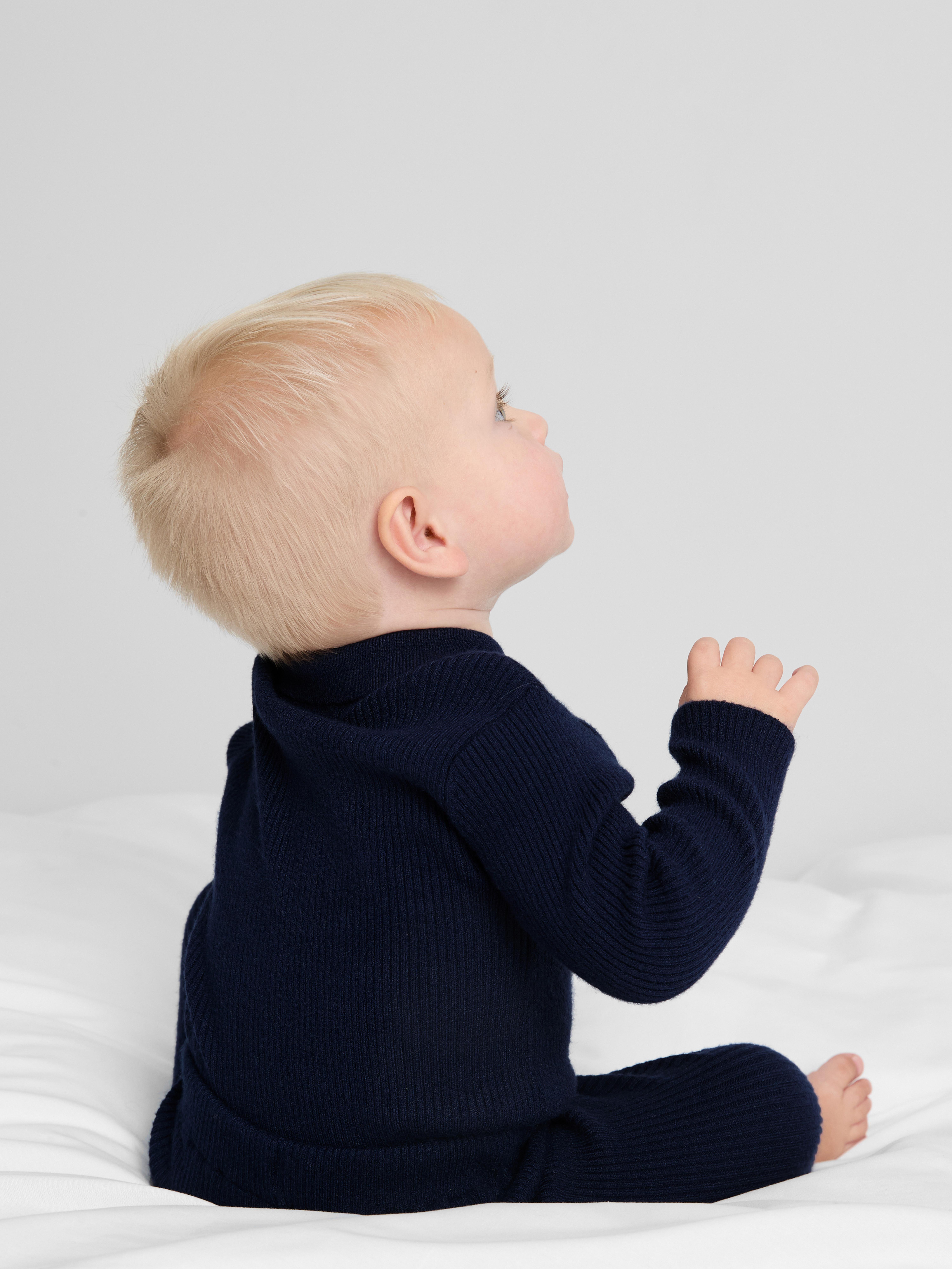 0-18mths | Collared Knit Bodysuit and Leggings Set