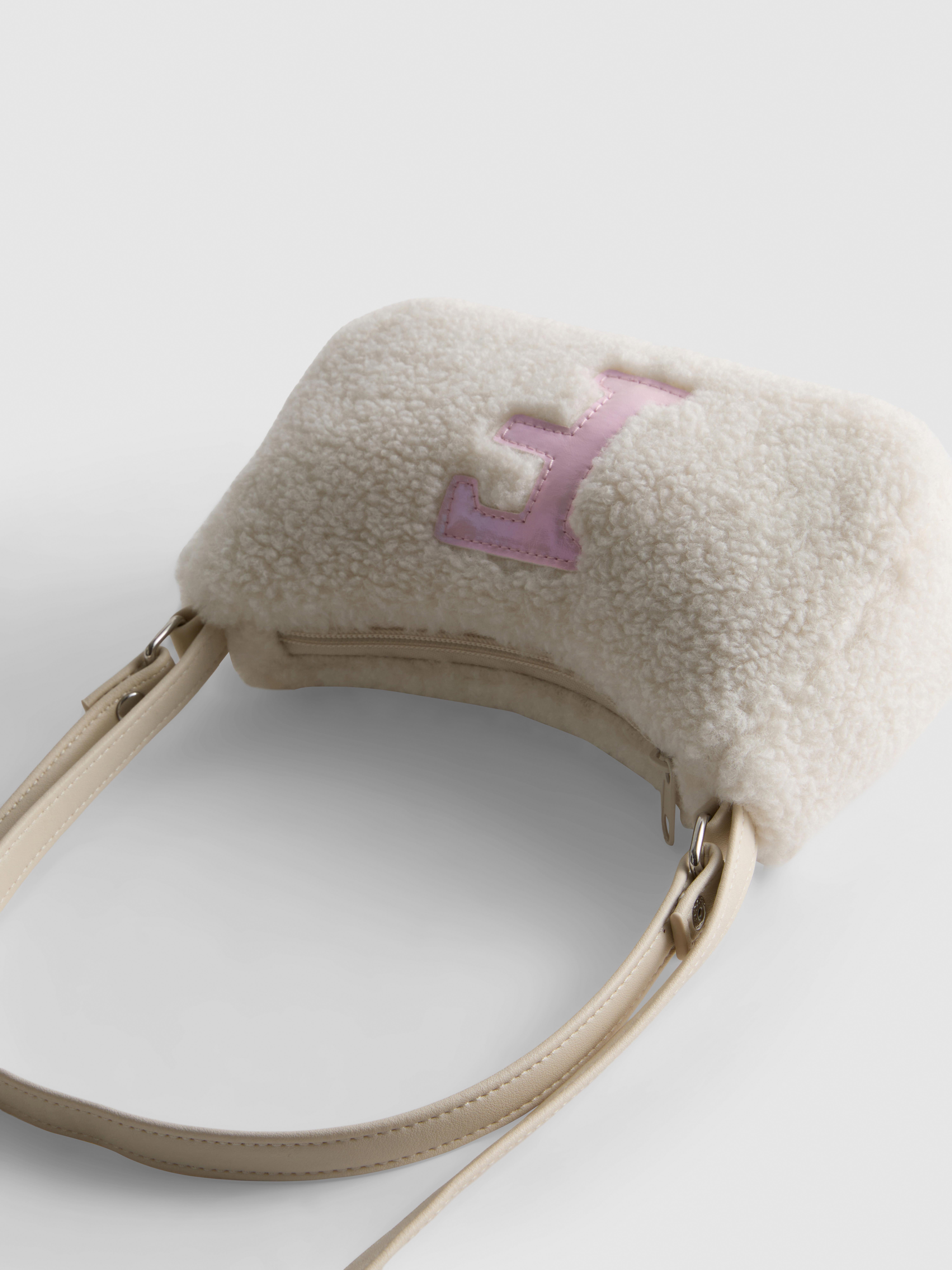 Initial Borg Shoulder Bag