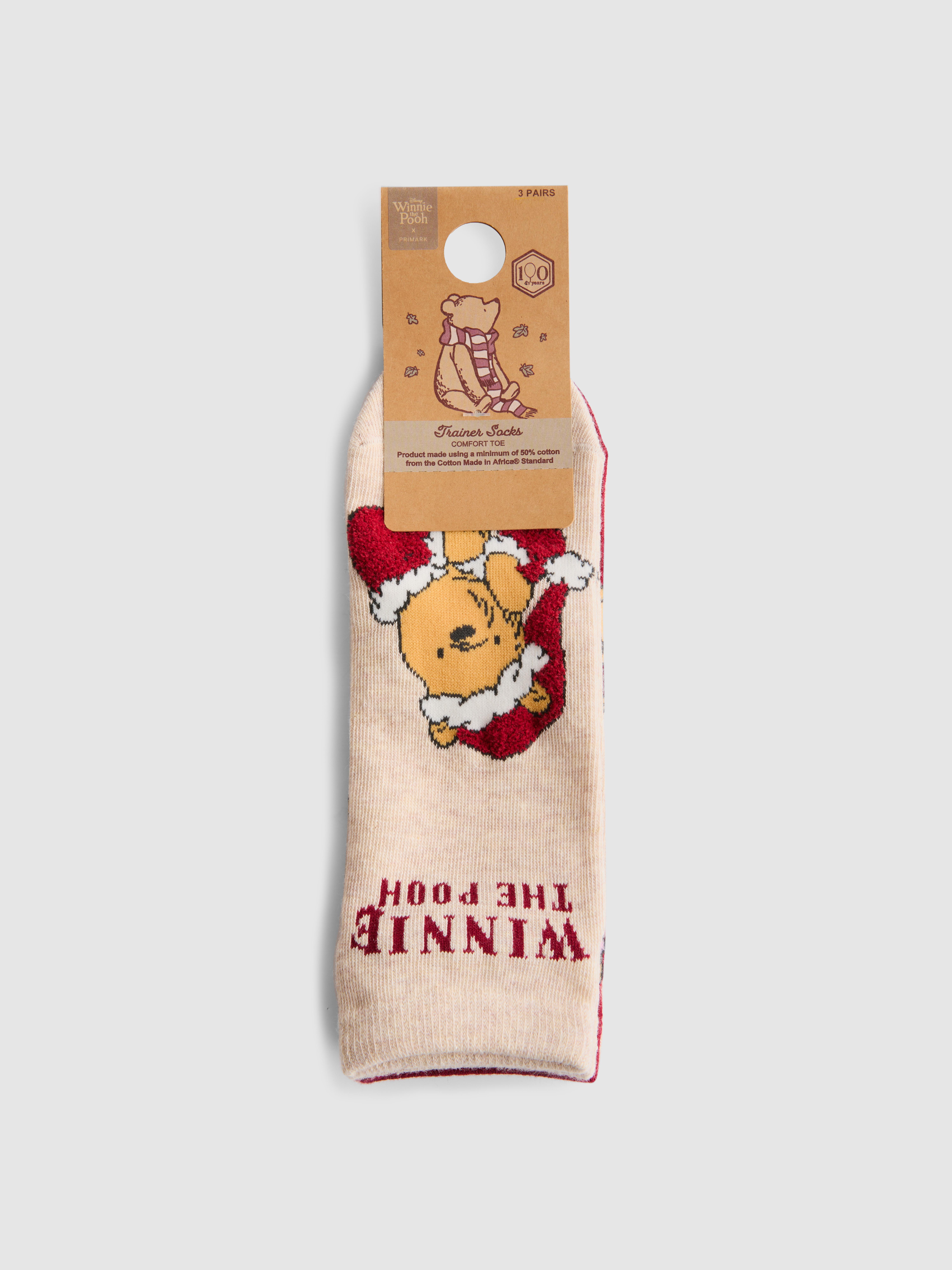 Disney's Winnie the Pooh Christmas Pure Cotton Ankle Socks