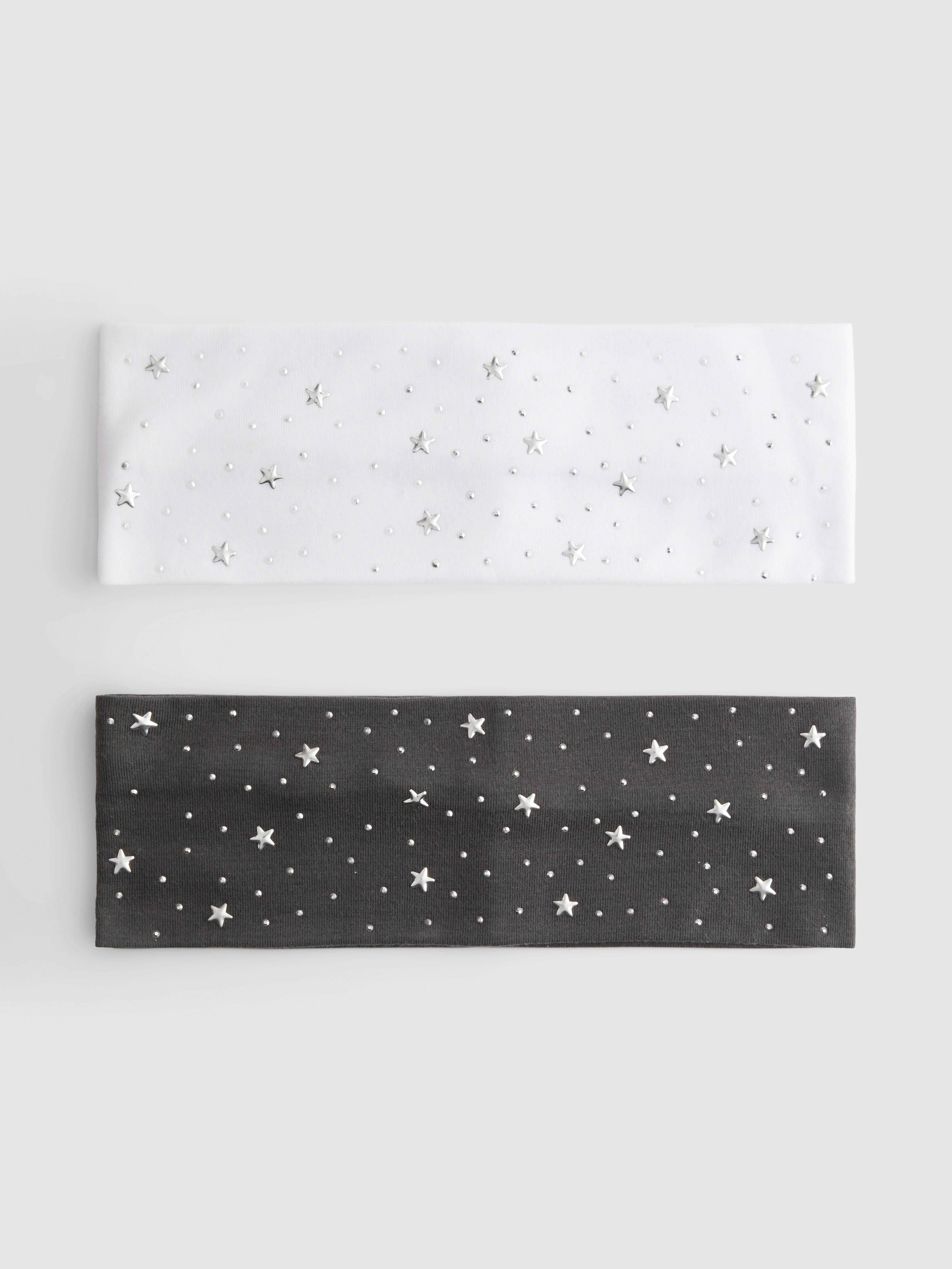 2pk Star-Embellished Wide Headbands