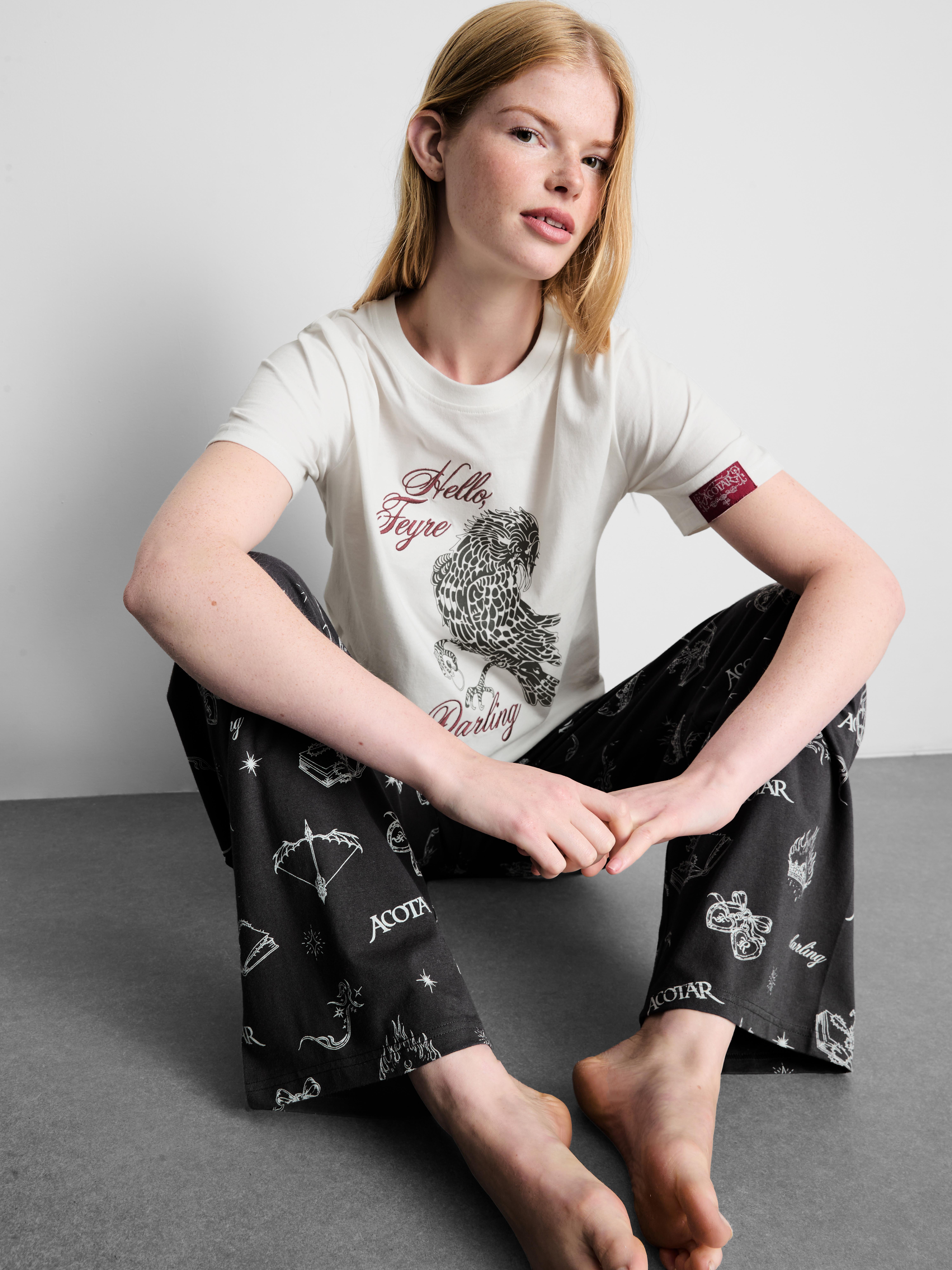 A Court Of Thorns And Roses Cotton Rich Graphic Pajamas