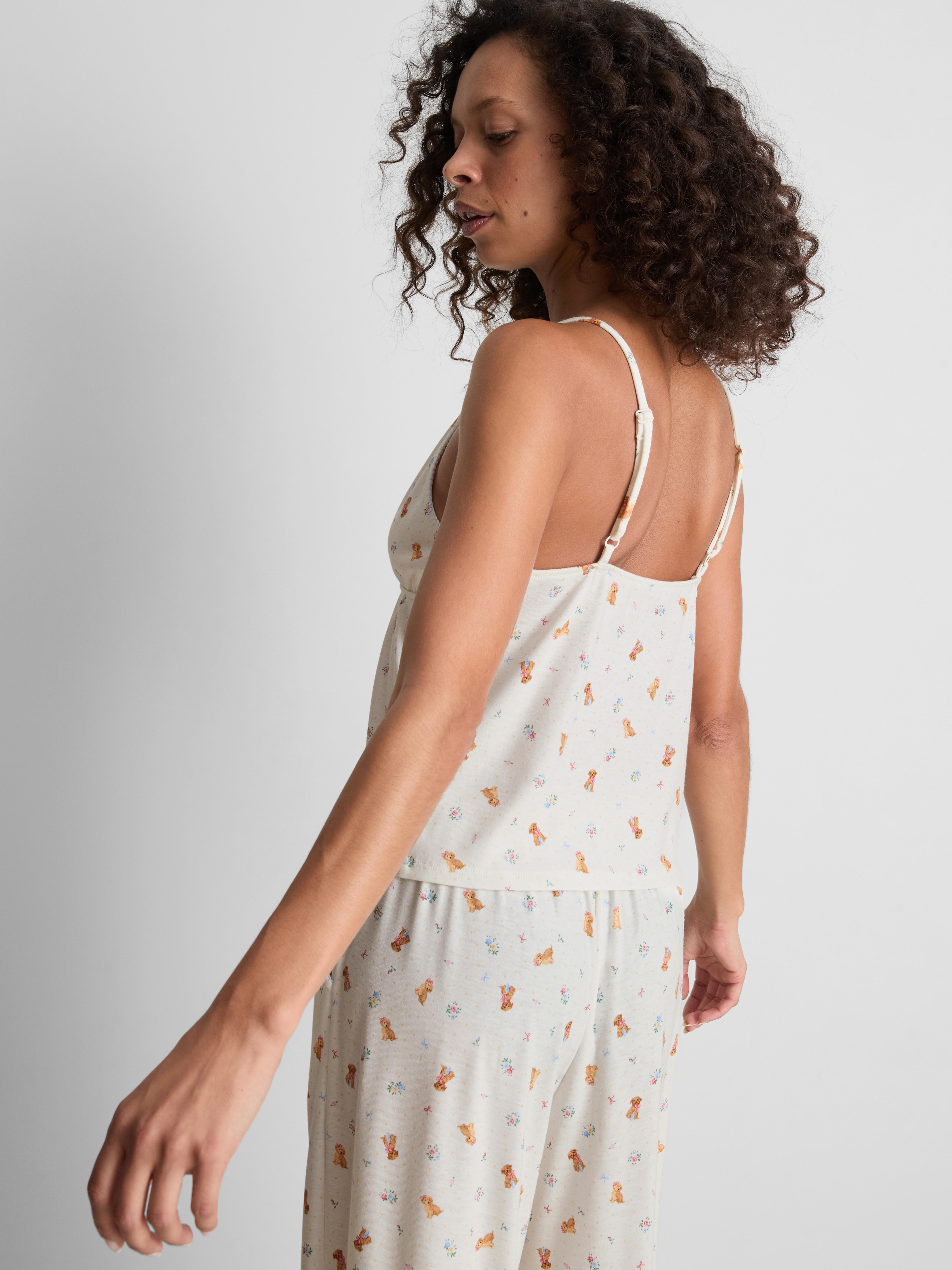 Love To Lounge Dog-Print Cami Pajama Top