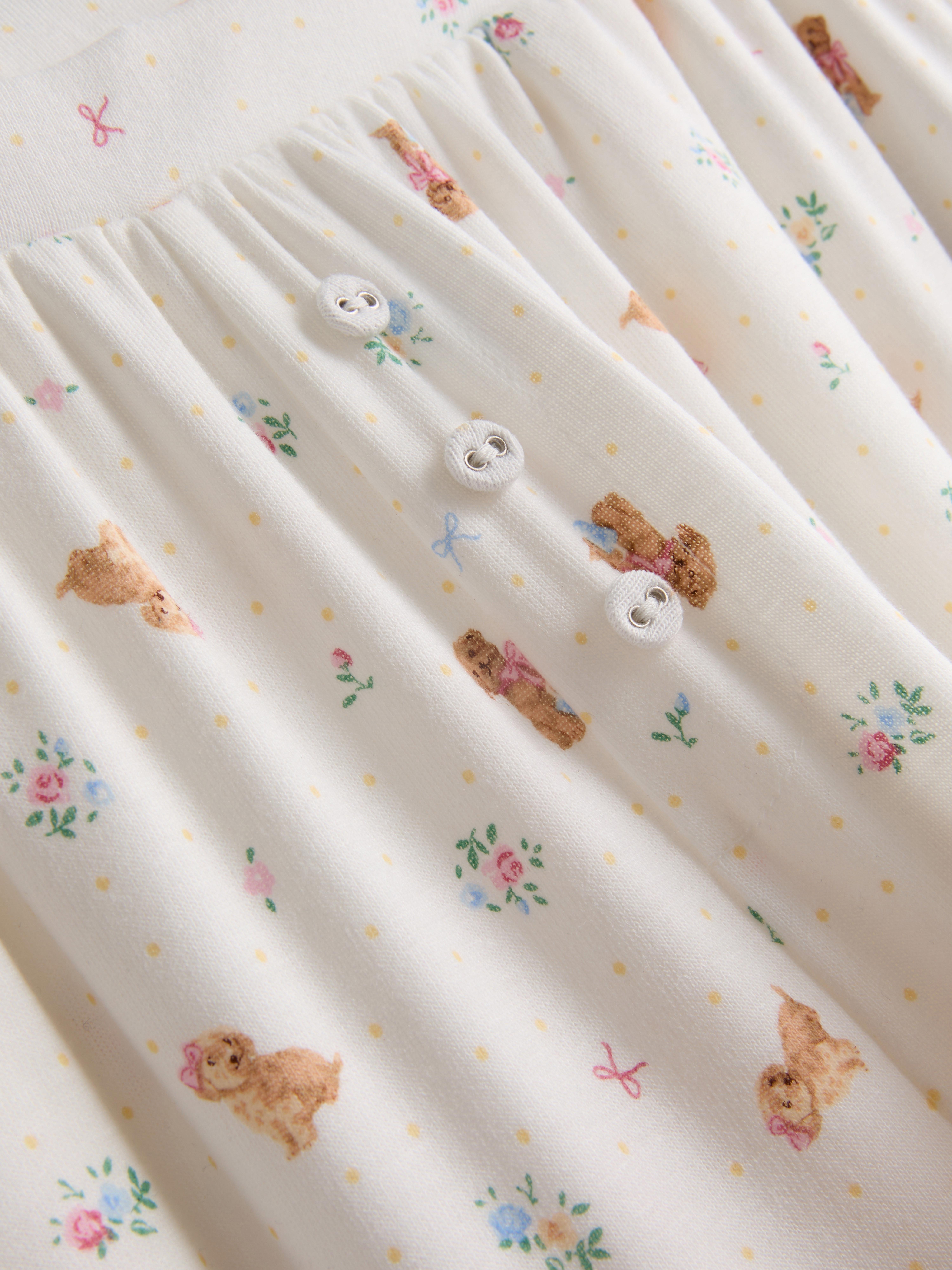 Love To Lounge Dog-Print Wide-Leg Pajama Bottoms