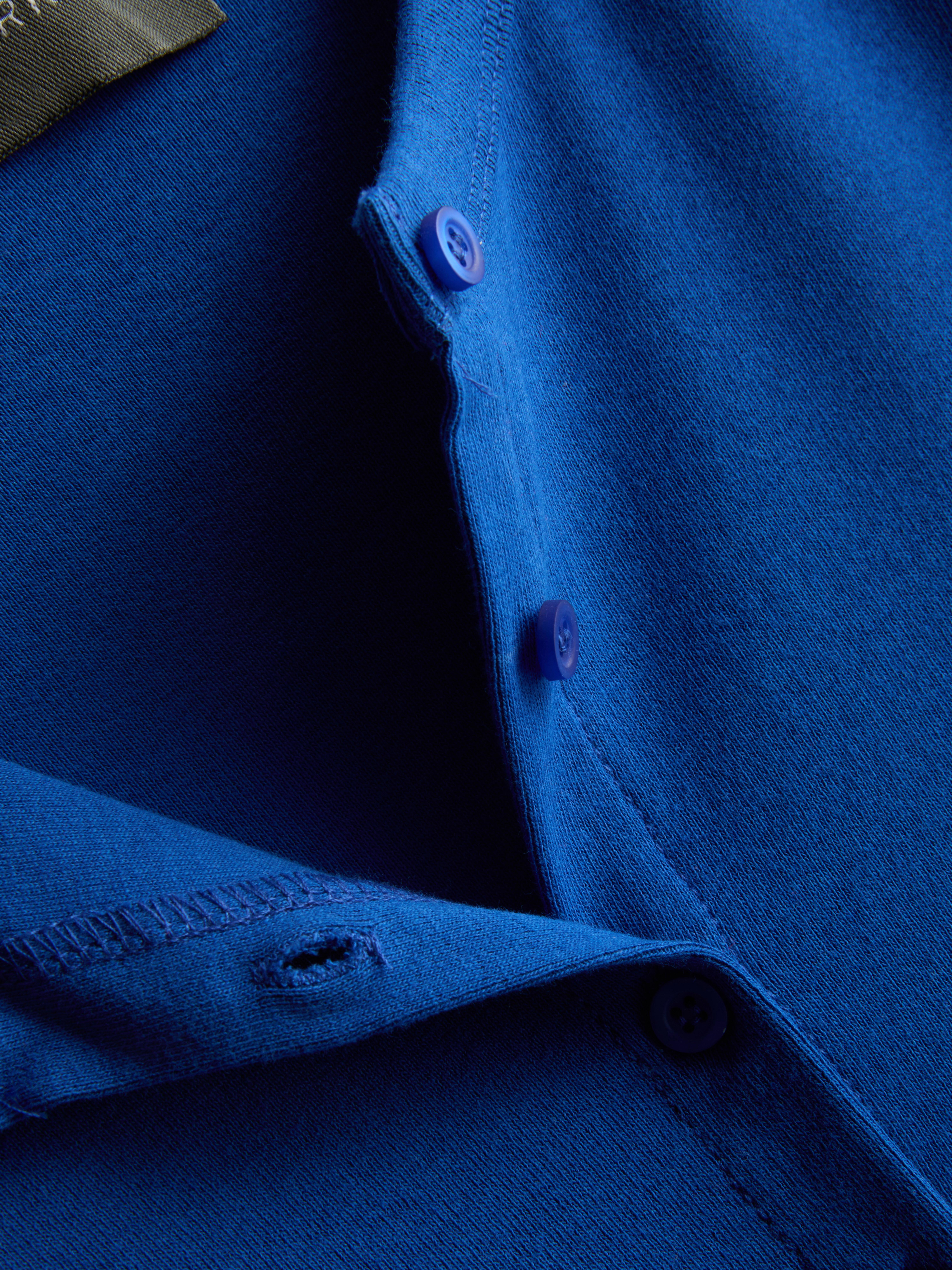 Cotton Rich Button-Up T-Shirt