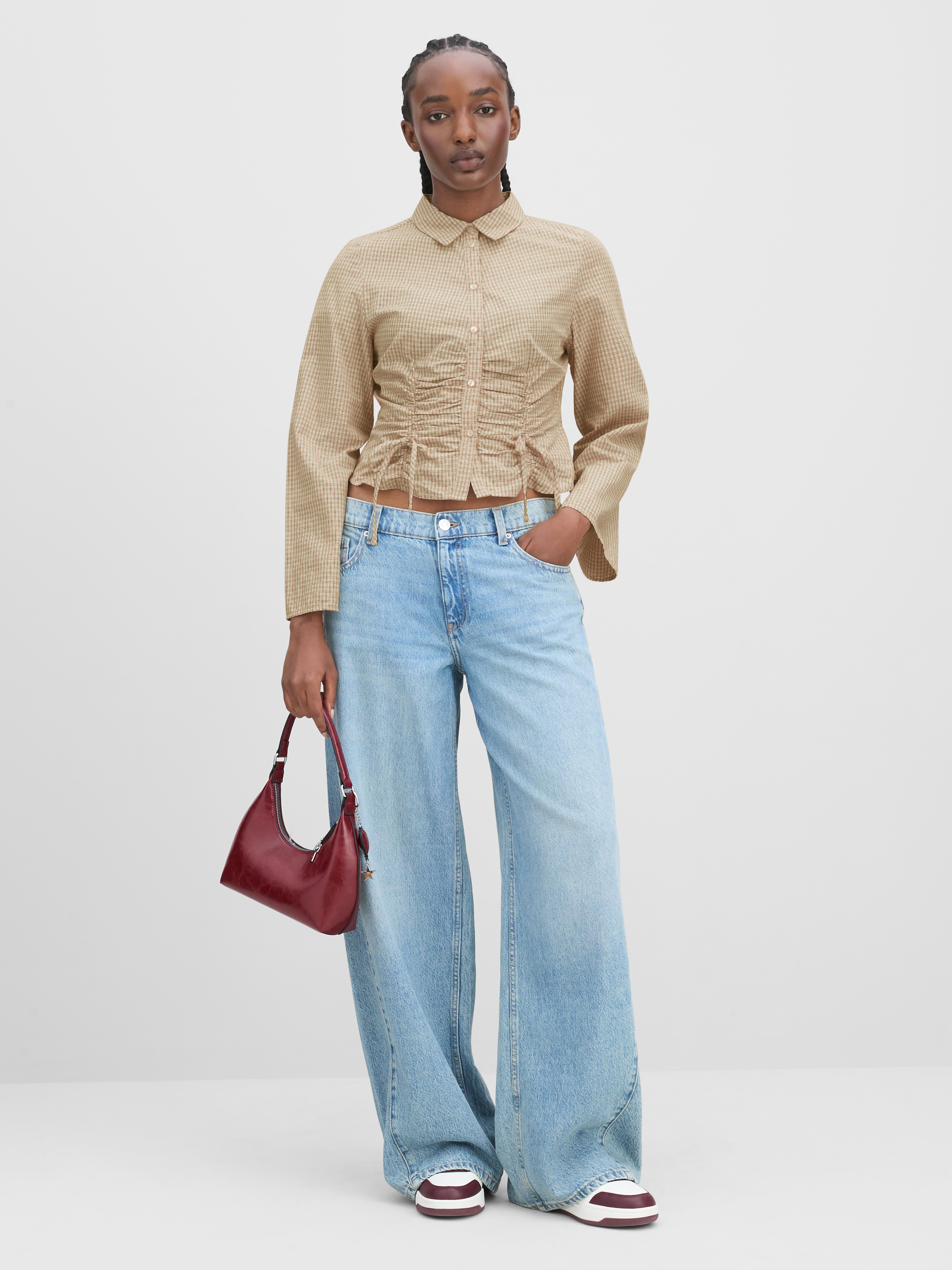 The Primark Scene | Pure Cotton Ruched Long-Sleeve Shirt