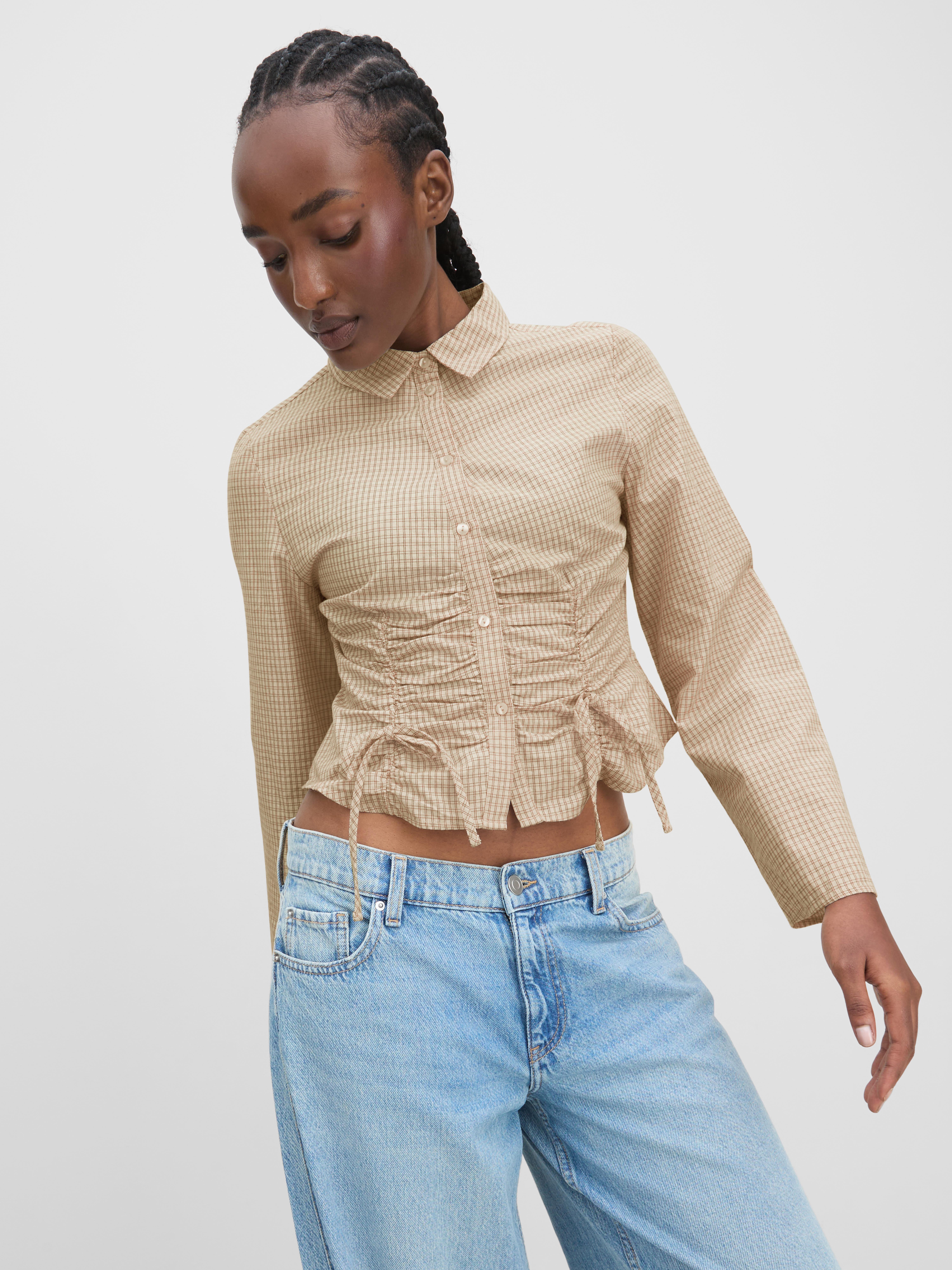 The Primark Scene | Pure Cotton Ruched Long-Sleeve Shirt