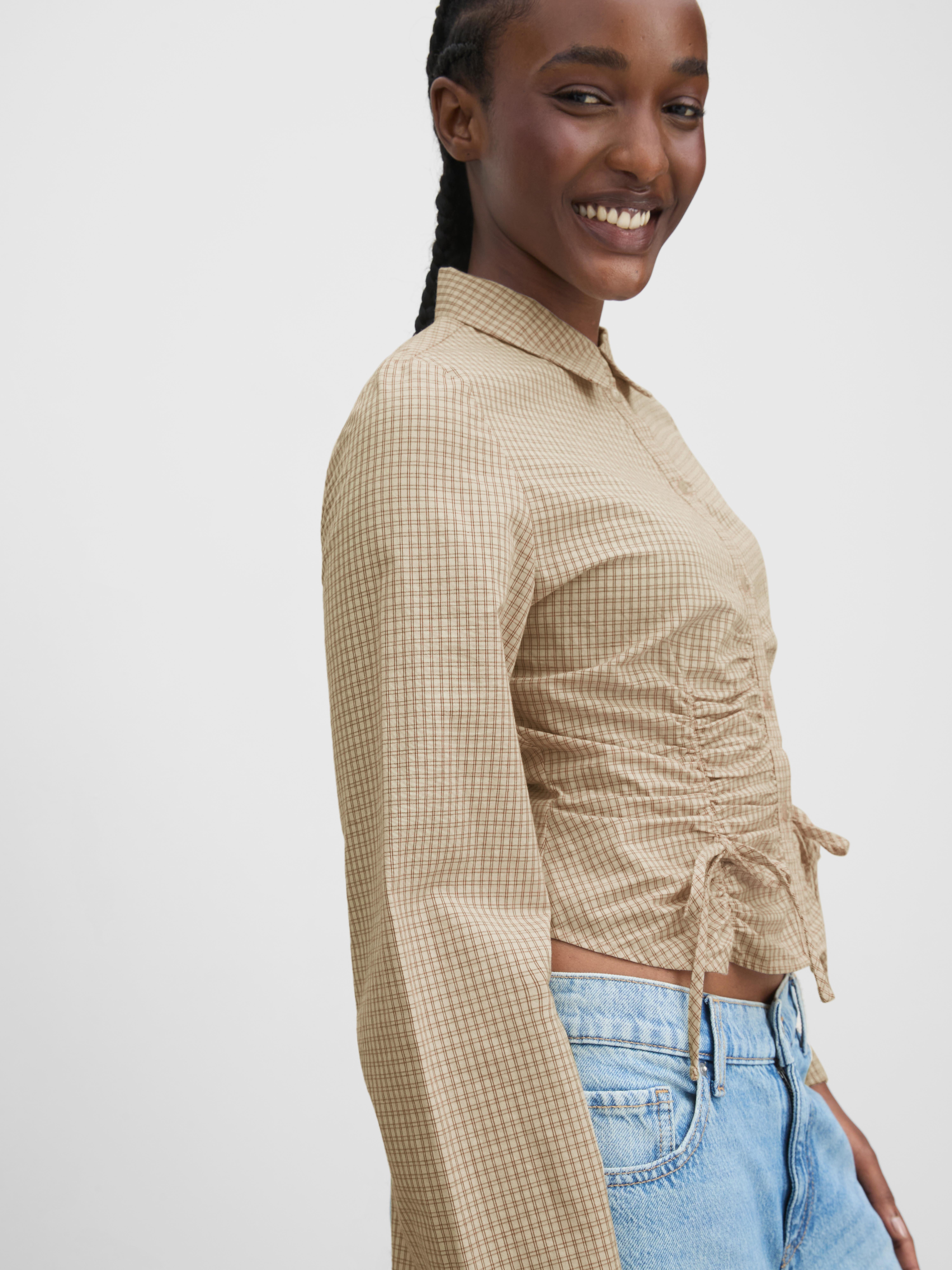 The Primark Scene | Pure Cotton Ruched Long-Sleeve Shirt