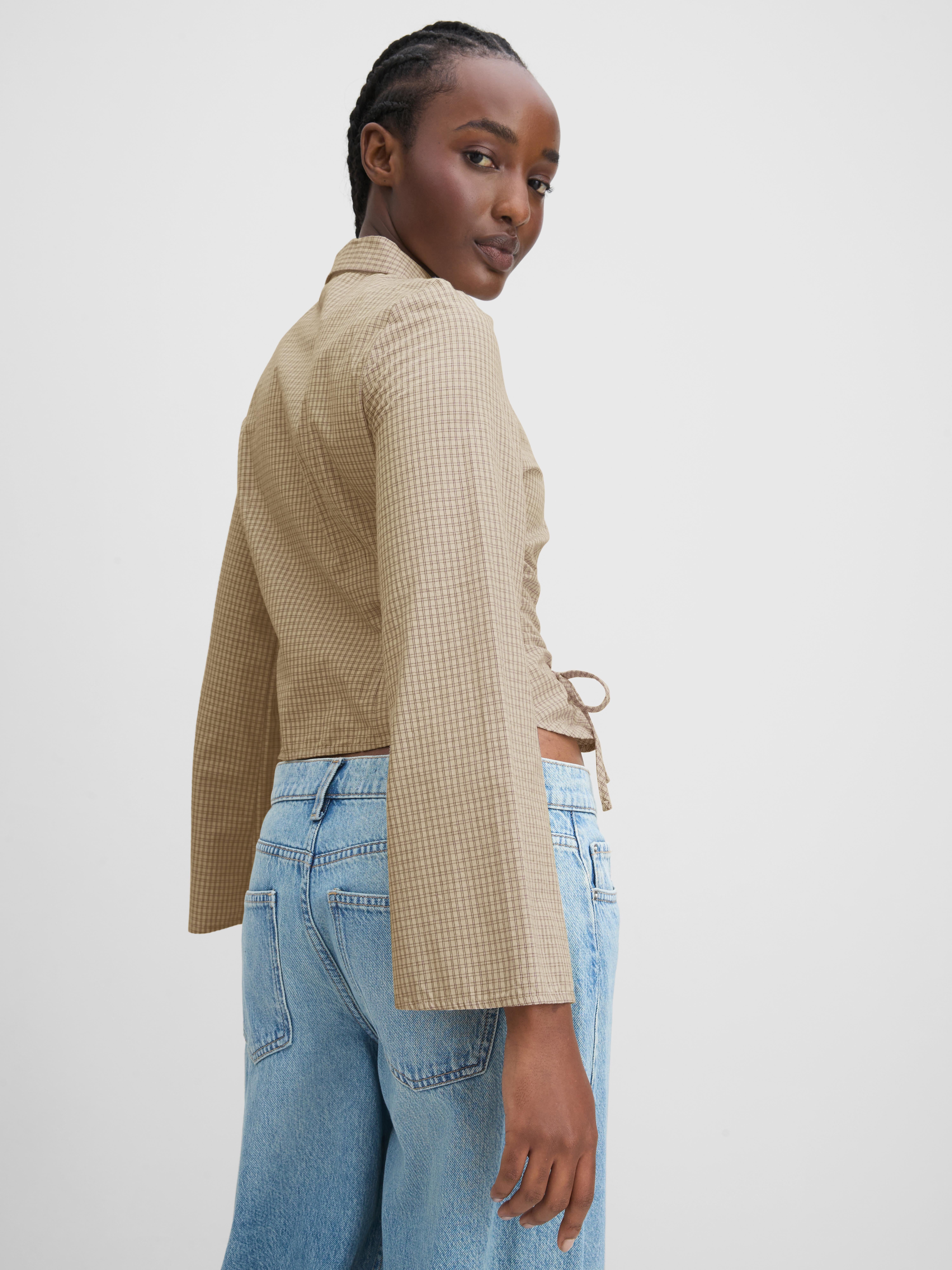 The Primark Scene | Pure Cotton Ruched Long-Sleeve Shirt