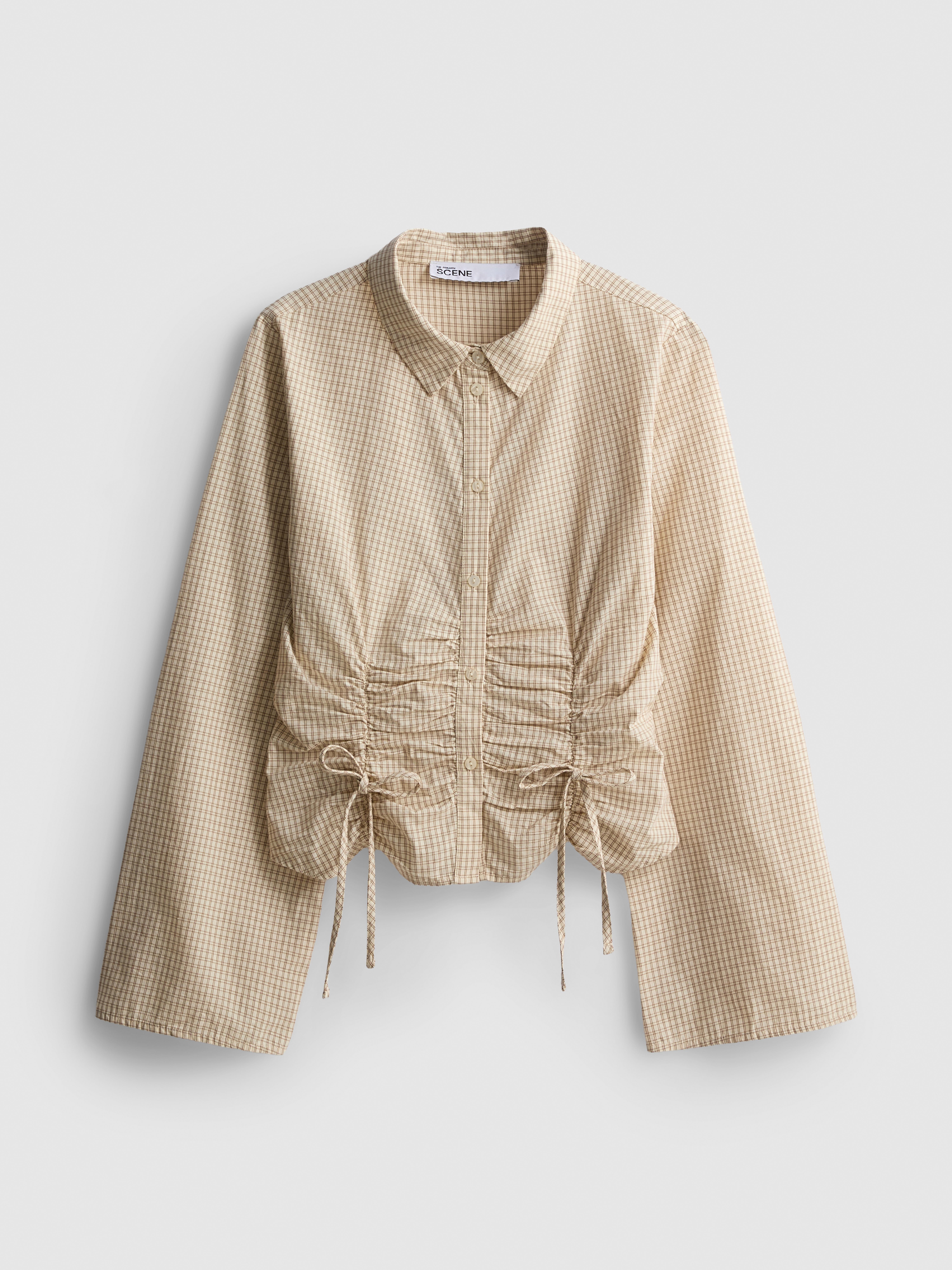 The Primark Scene | Pure Cotton Ruched Long-Sleeve Shirt