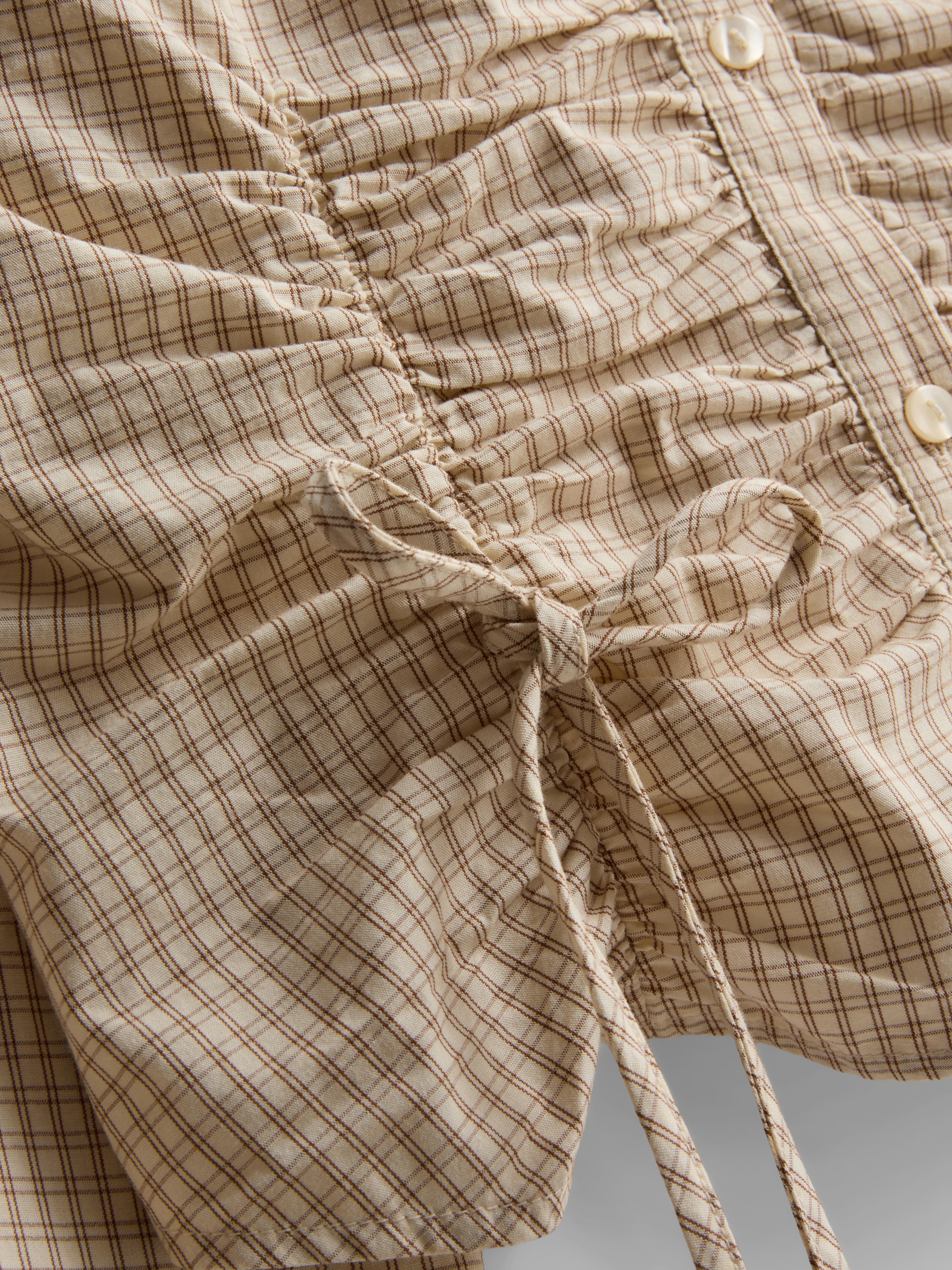 The Primark Scene | Pure Cotton Ruched Long-Sleeve Shirt