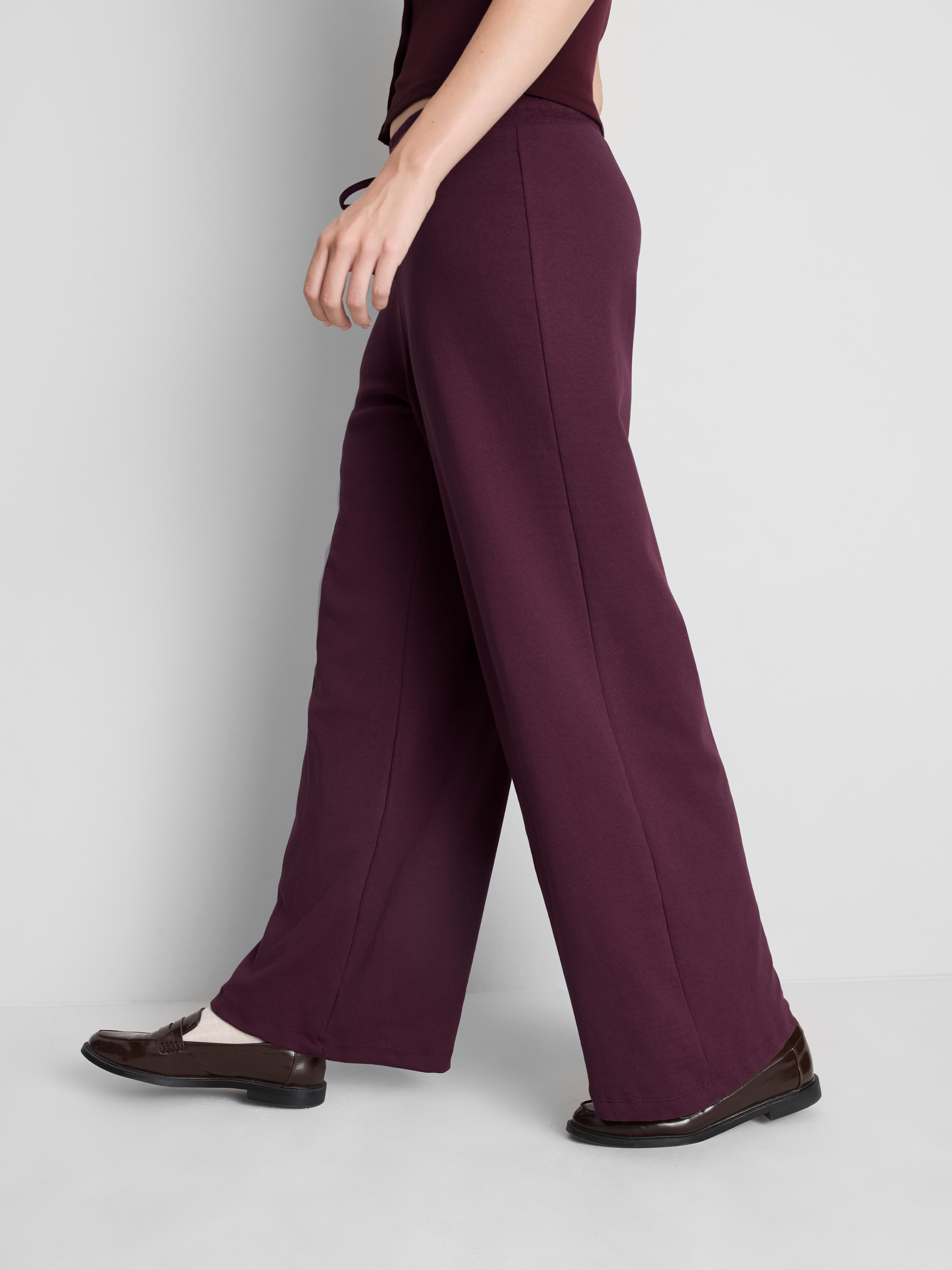 Jersey-Jogginghose mit hohem Baumwollanteil und geradem Bein