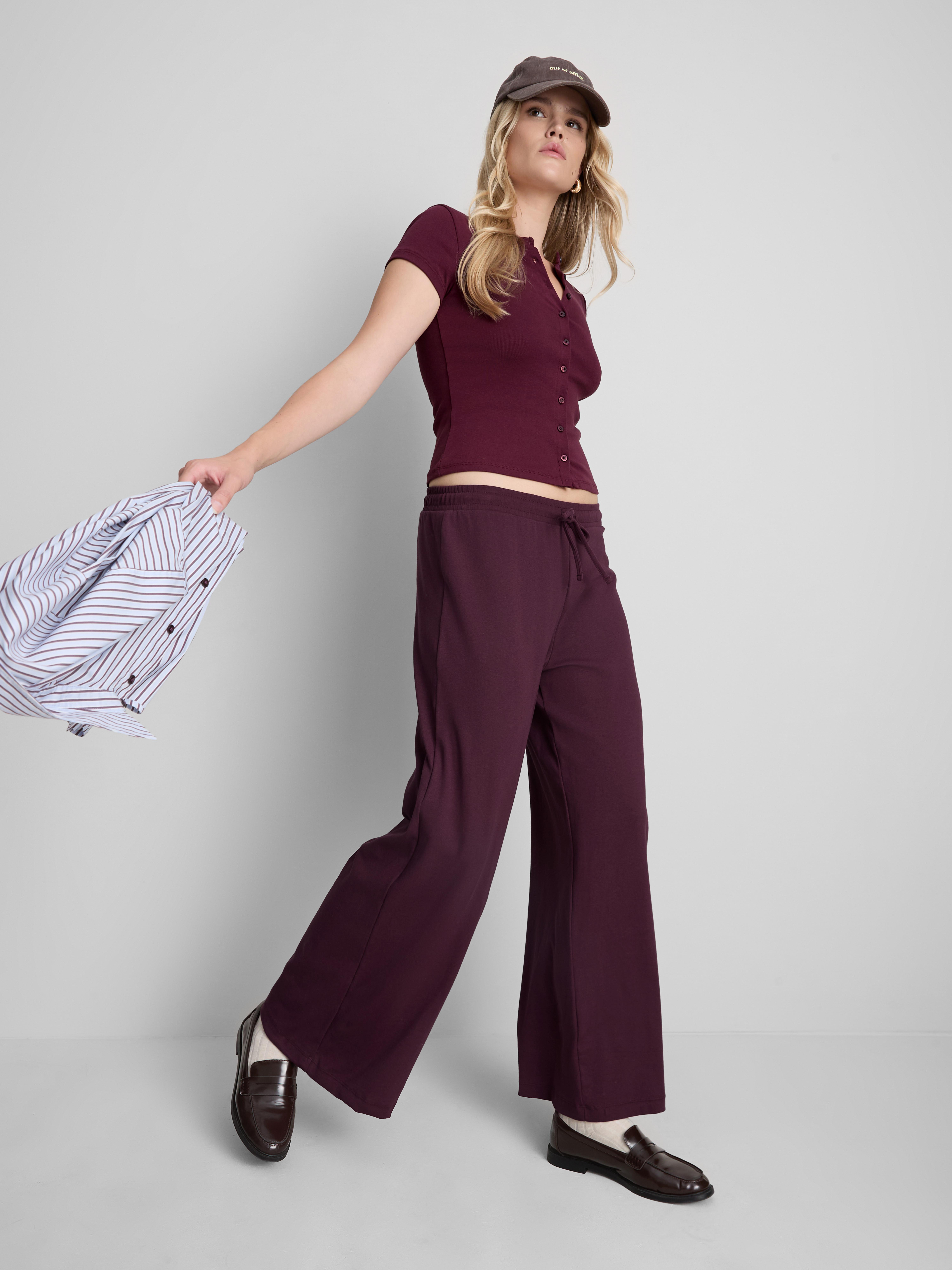Cotton Rich Jersey Straight Leg Joggers