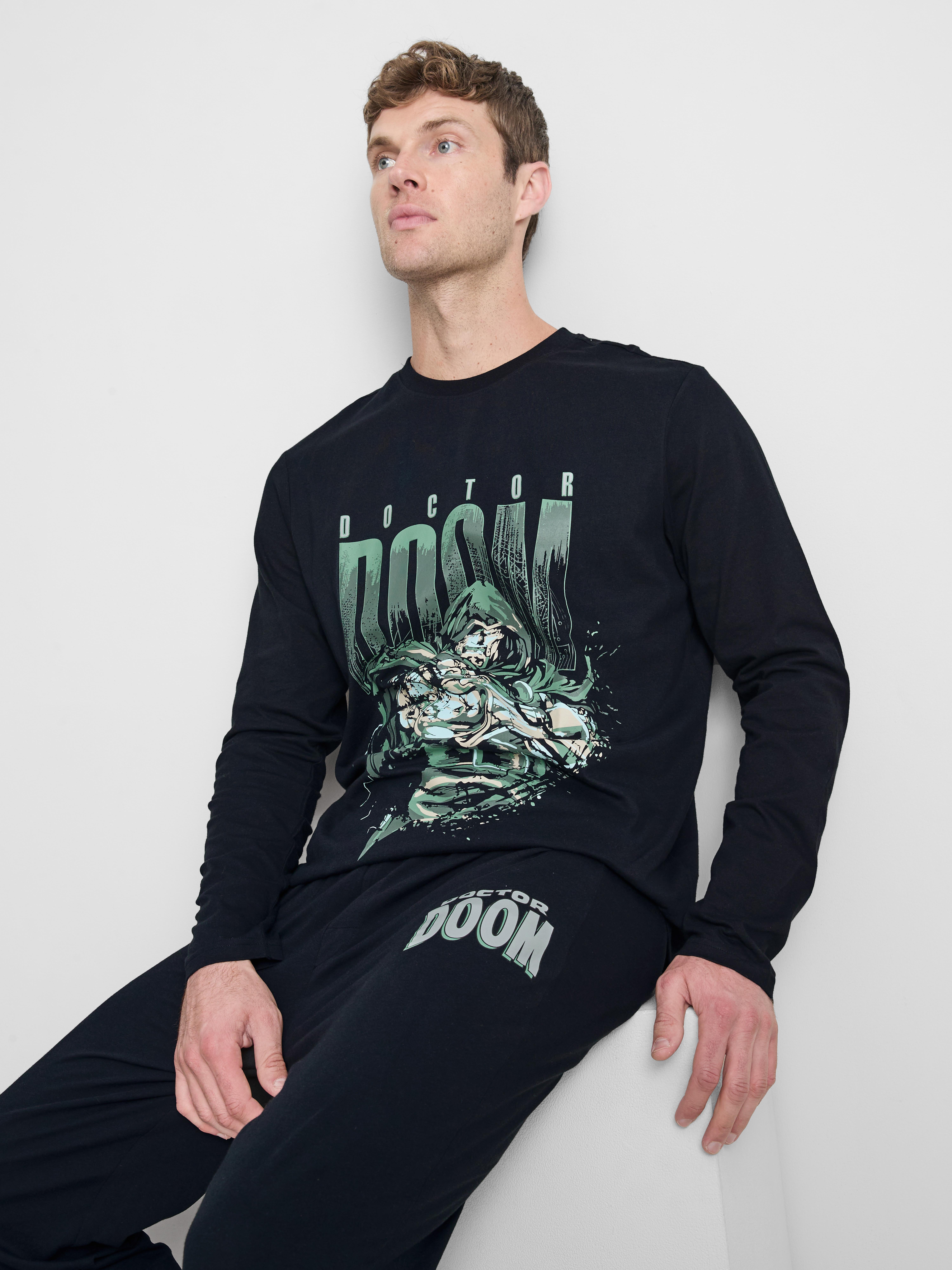 MARVEL Doctor Doom Pure Cotton Long Pajamas