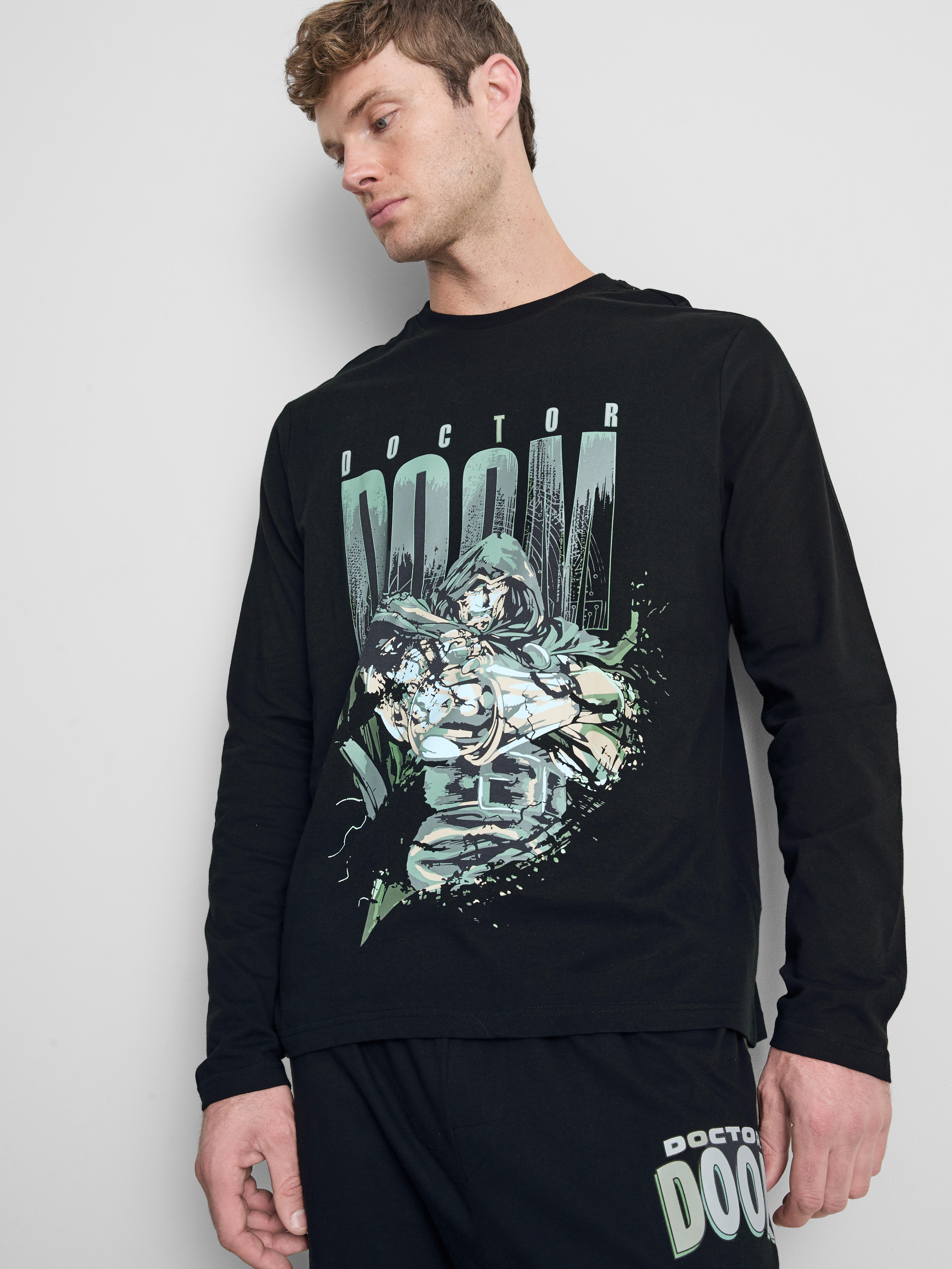 MARVEL Doctor Doom Pure Cotton Long Pajamas