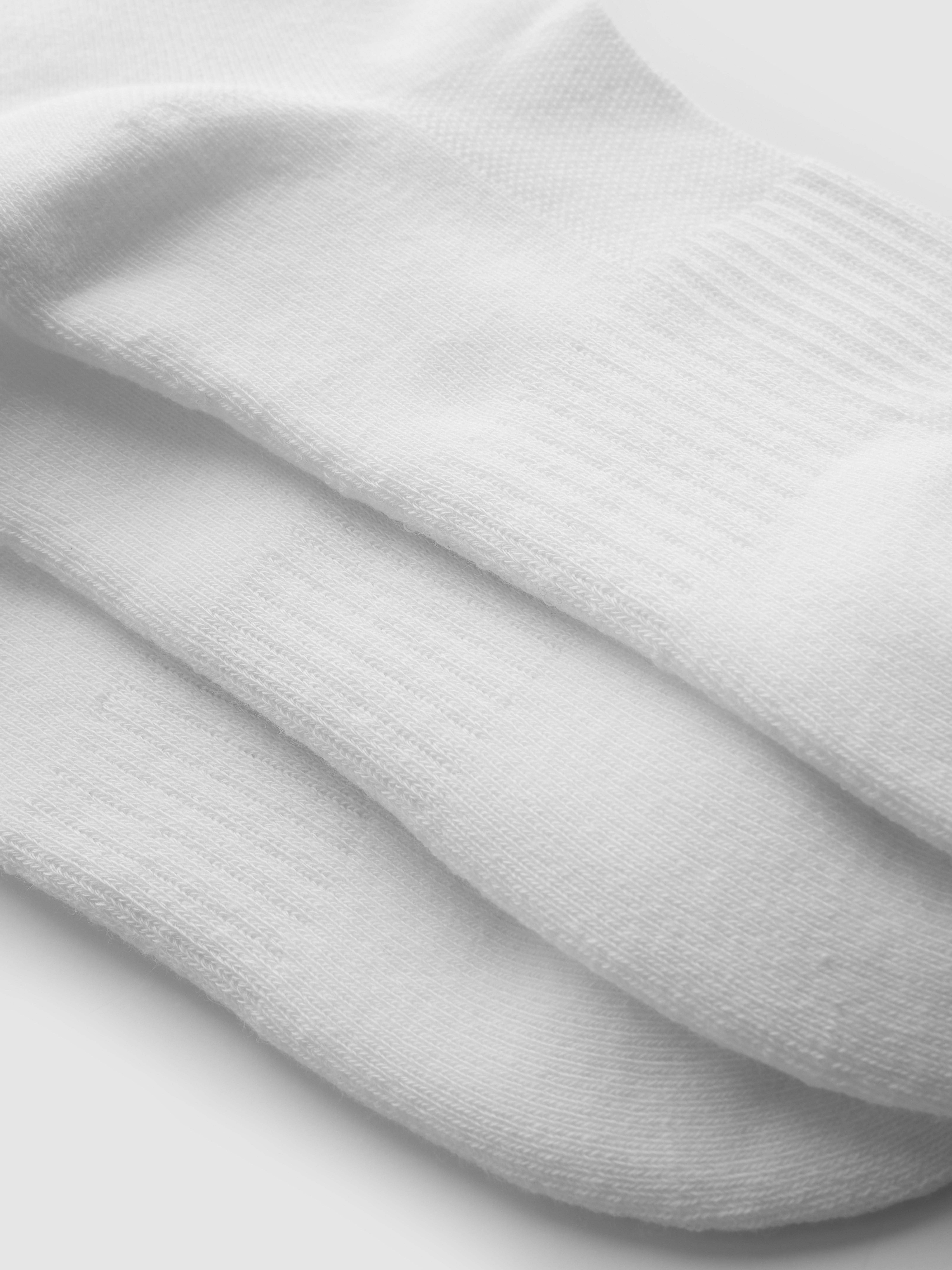 3pk Pure Cotton Sports Crew Socks