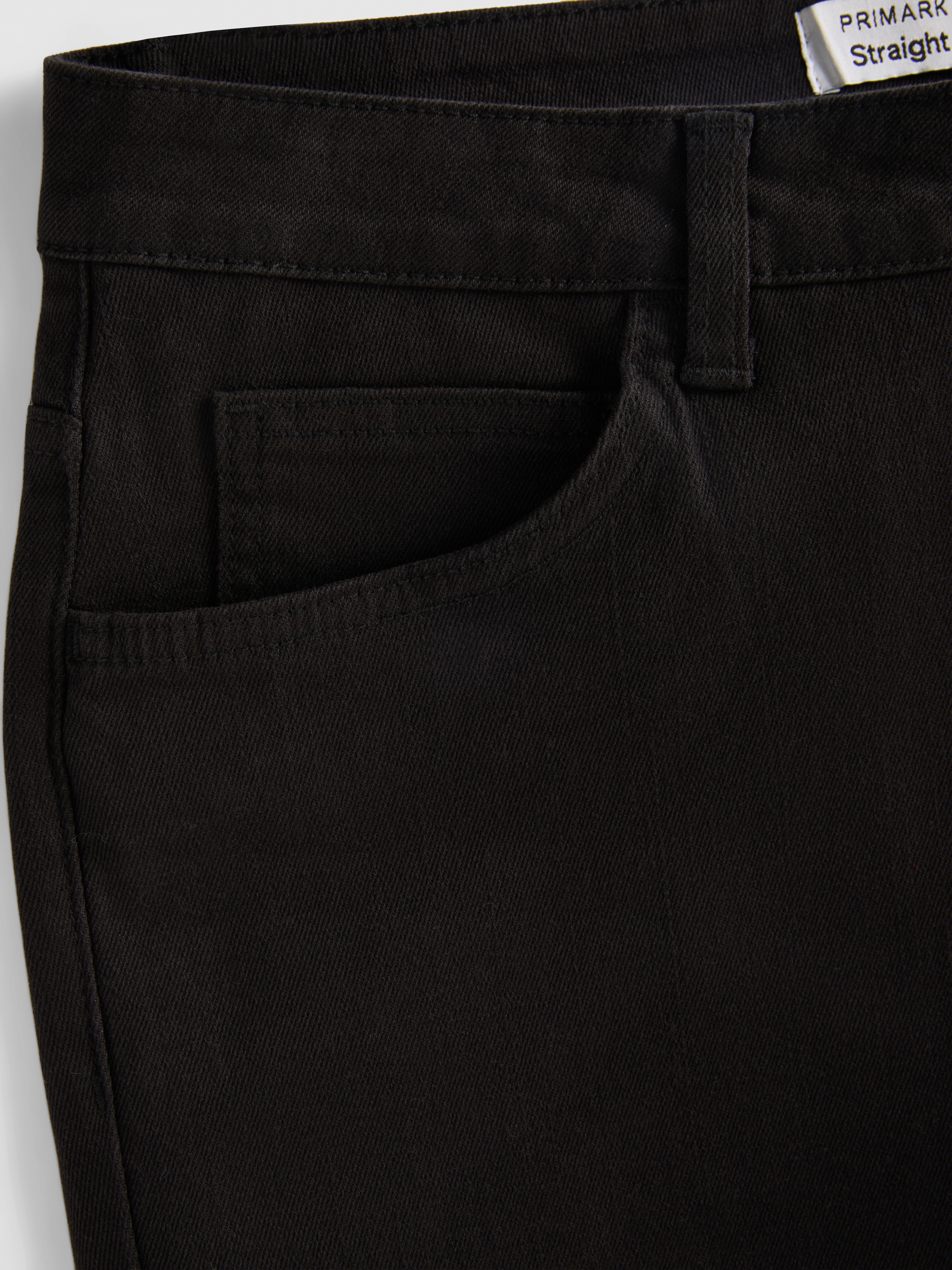 Mid-Rise Straight Leg Jeans
