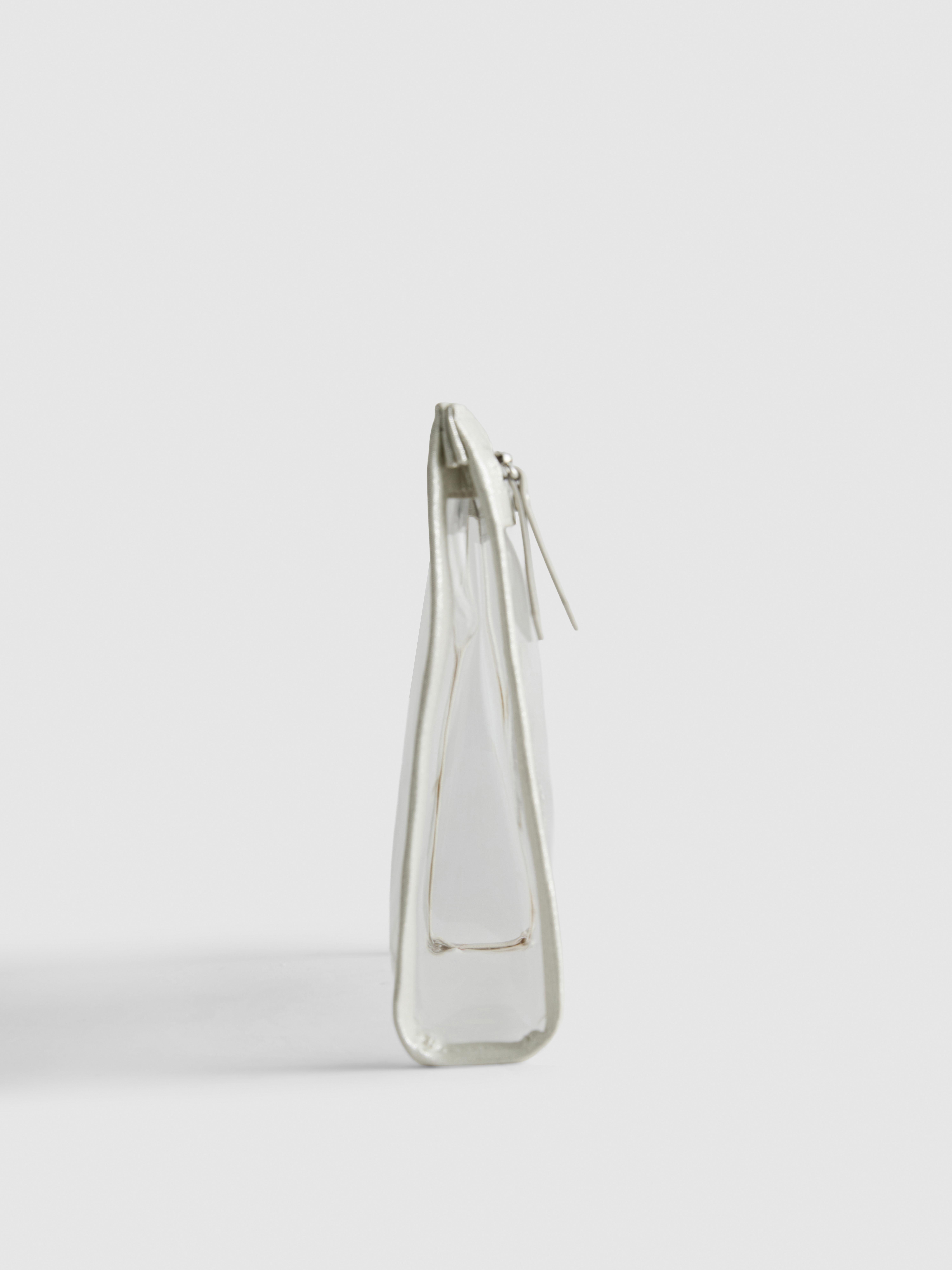 Initial Clear Zip-Up Makeup Bag