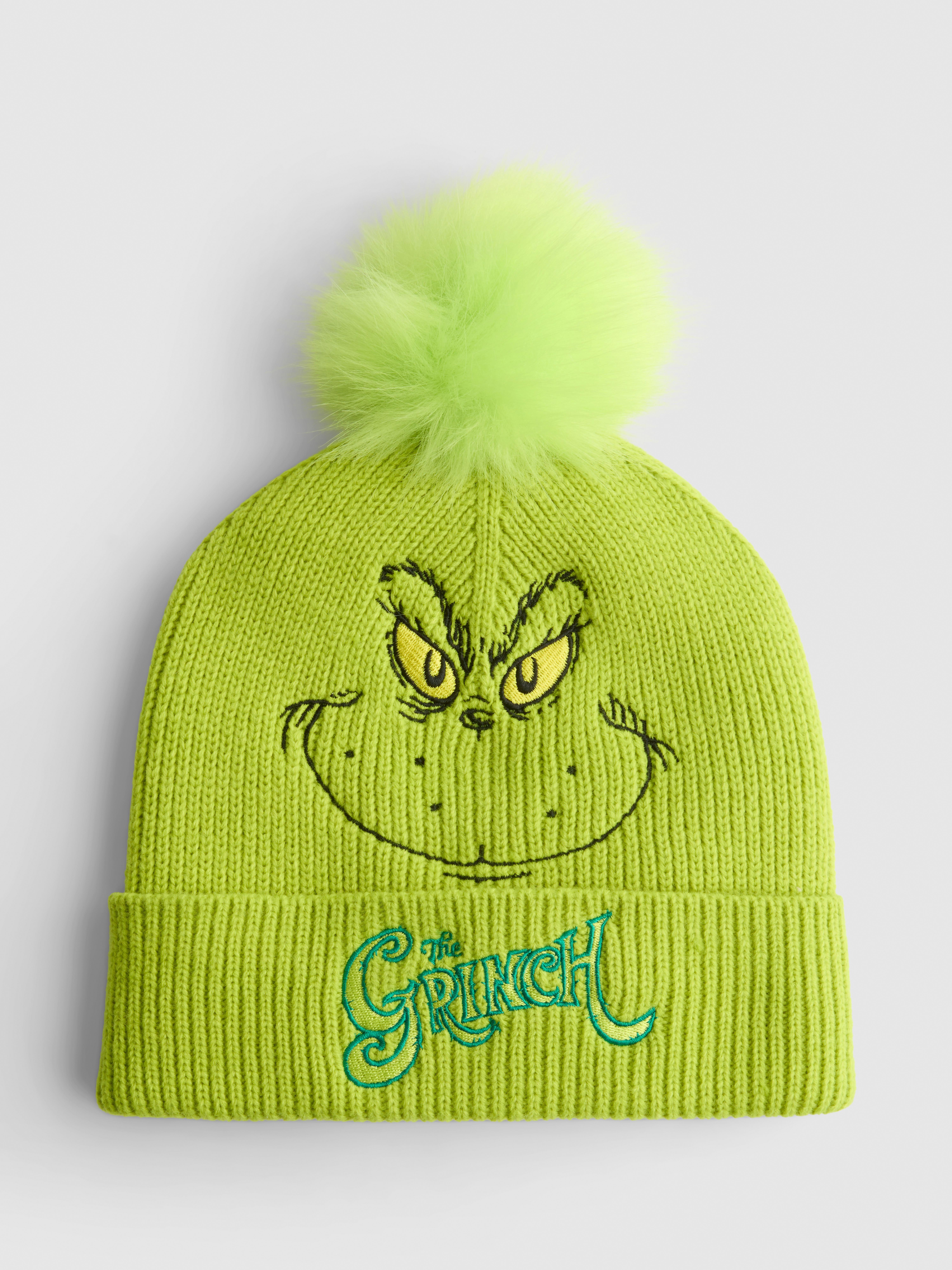 The Grinch Pom Pom Beanie Hat
