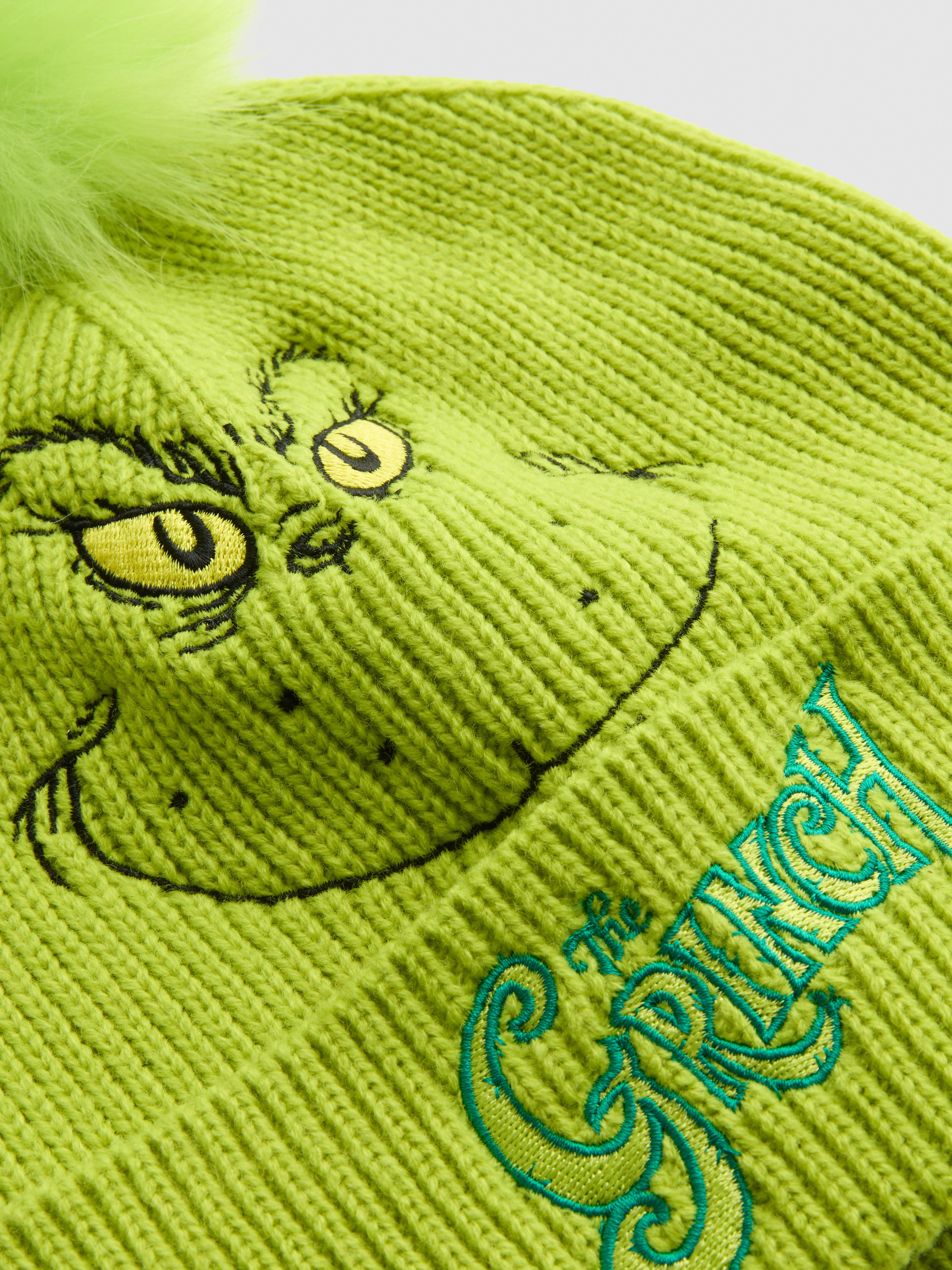 The Grinch Pom Pom Beanie Hat
