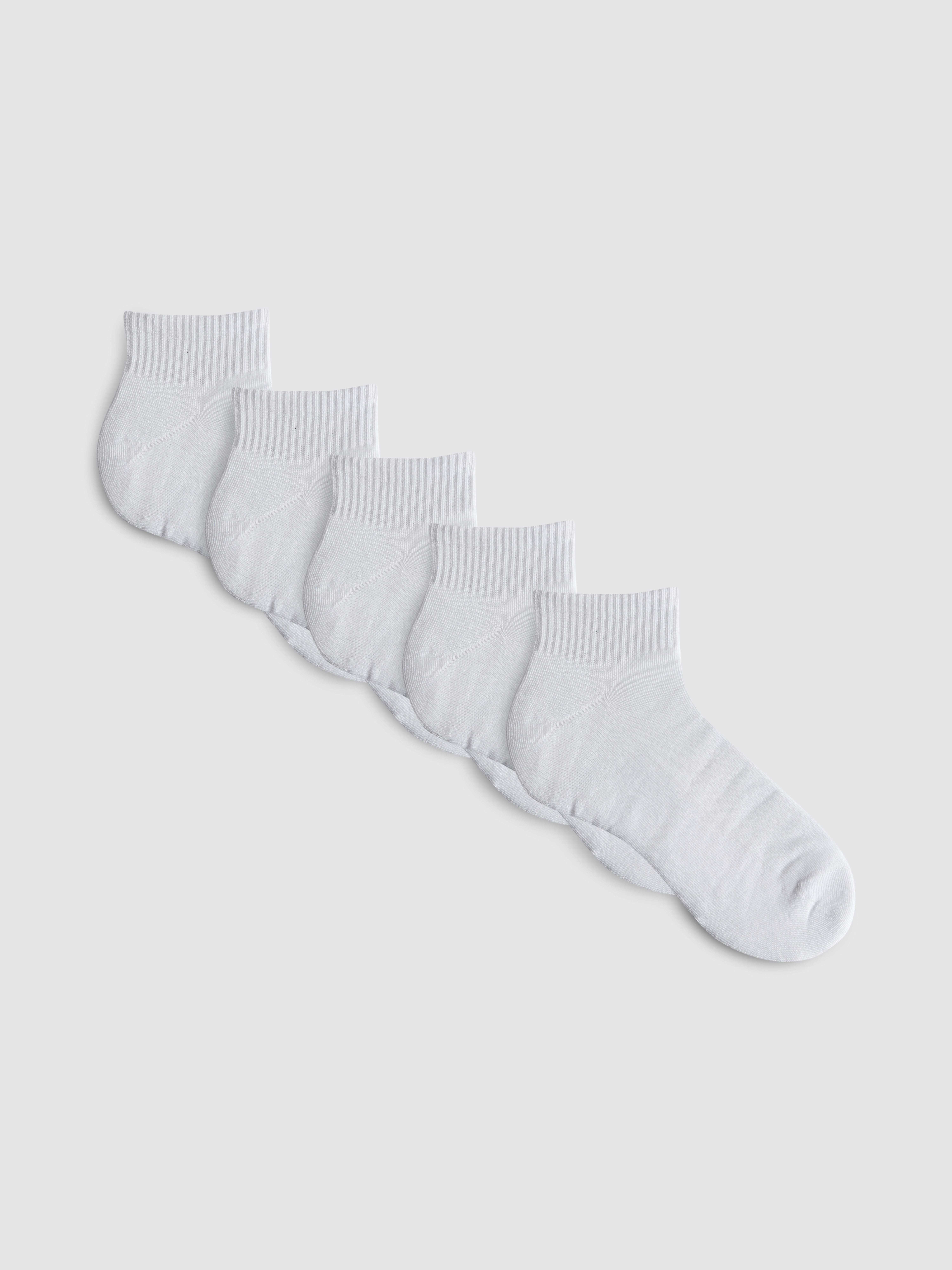 5pk Ribbed Trainer Socks