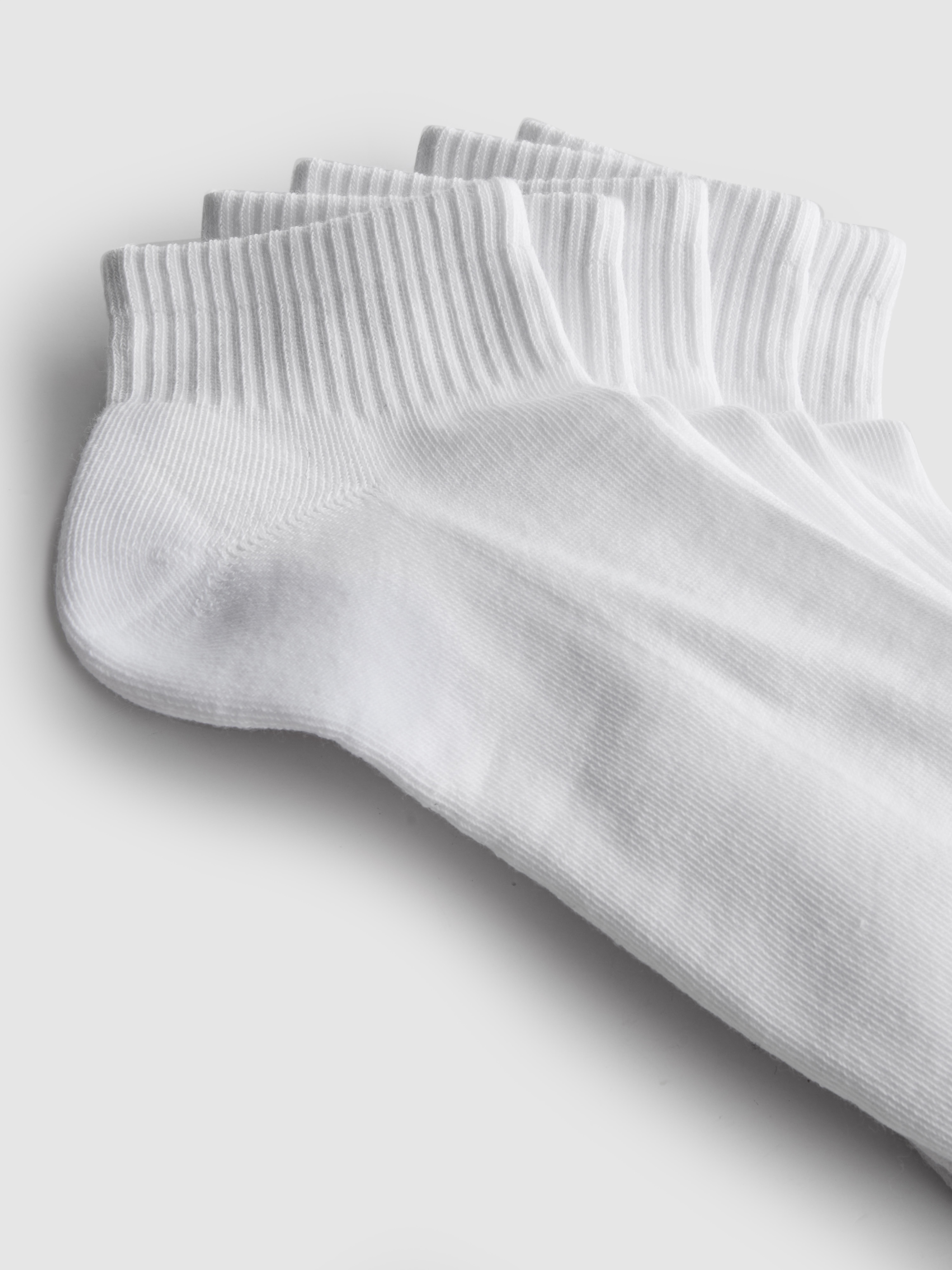 5pk Ribbed Trainer Socks