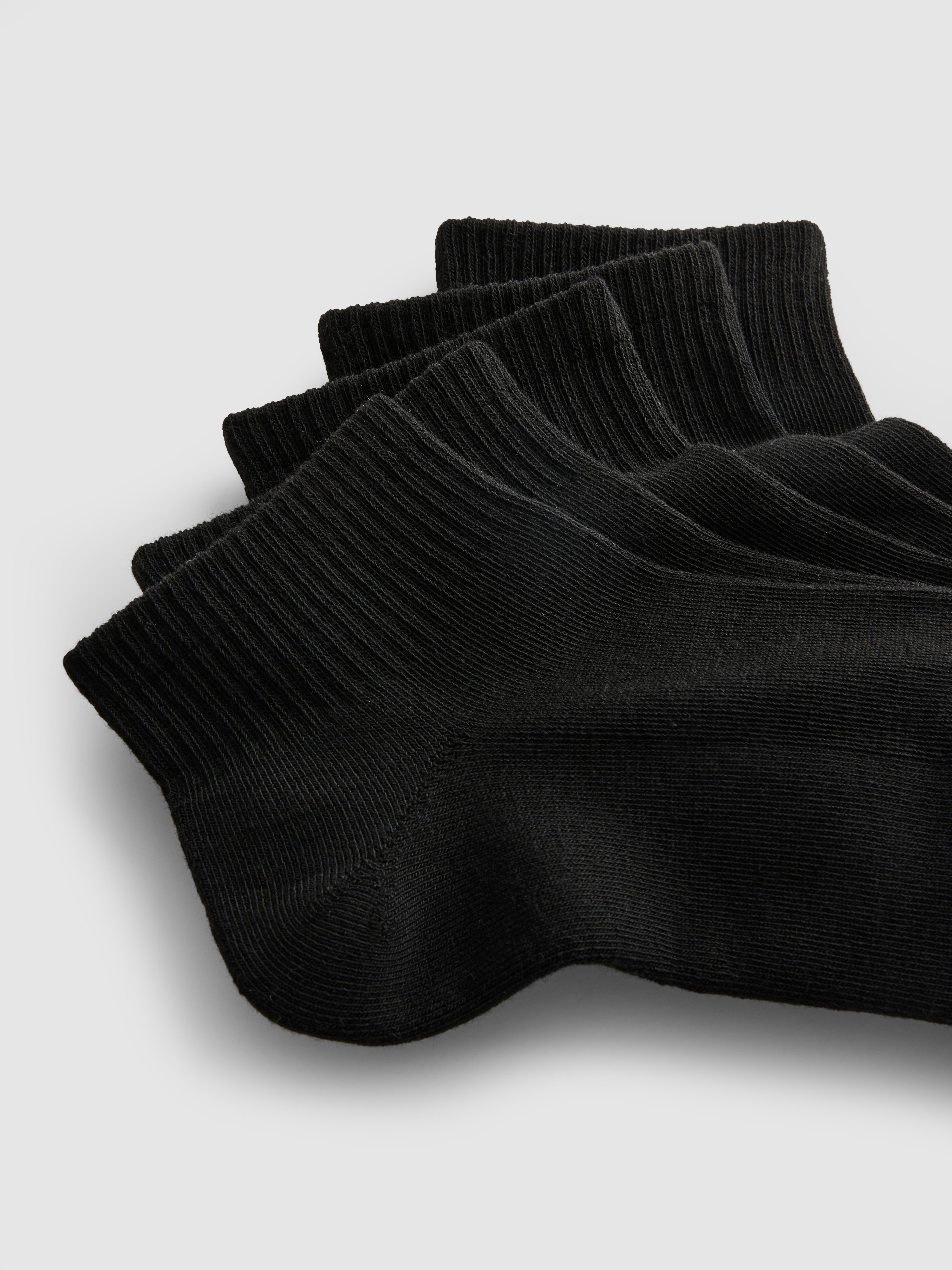 5pk Ribbed Sneaker Socks