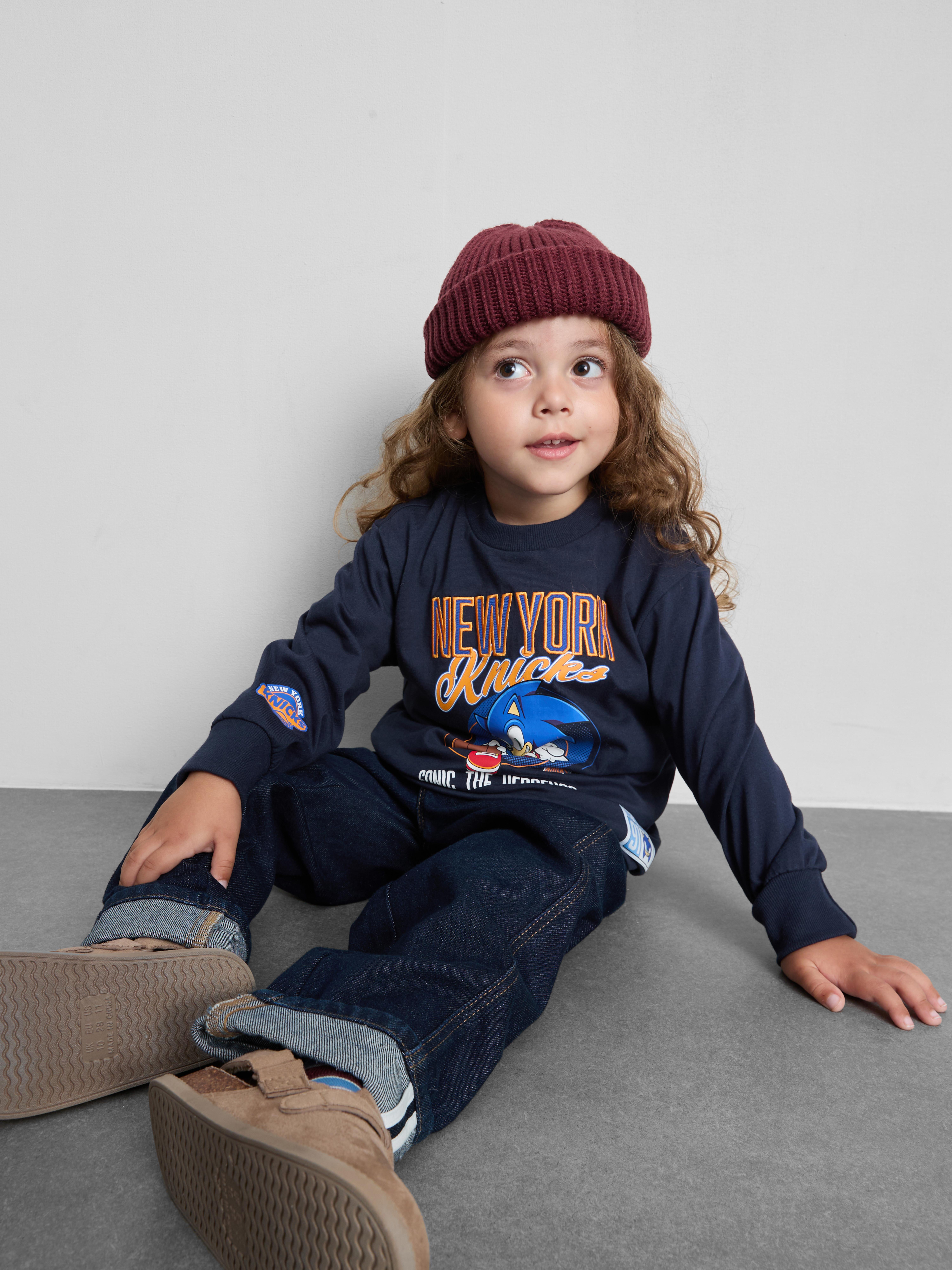 1-9yrs | New York Knicks x Sonic The Hedgehog Long-Sleeve T-Shirt