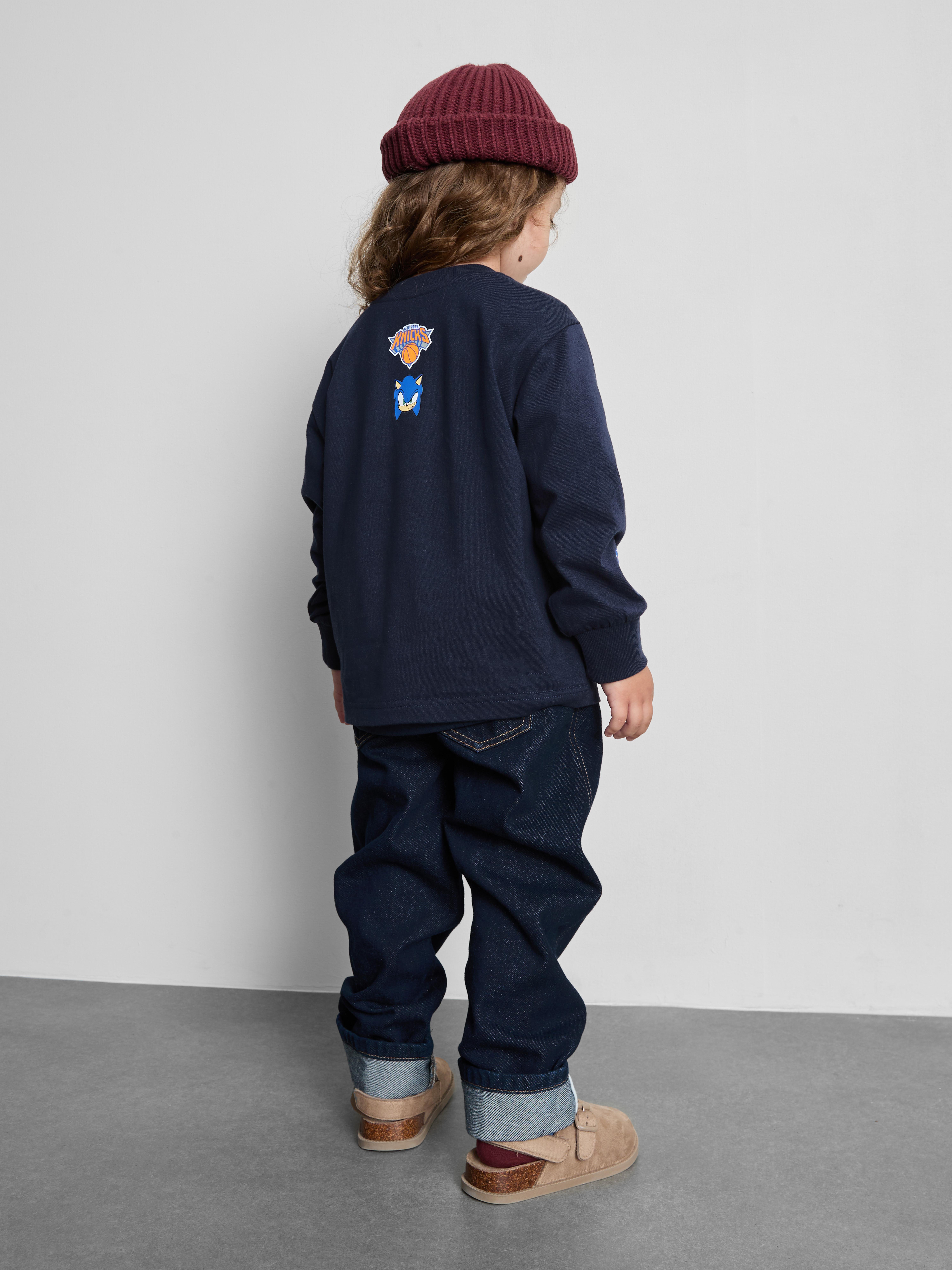 1-9yrs | New York Knicks x Sonic The Hedgehog Long-Sleeve T-Shirt