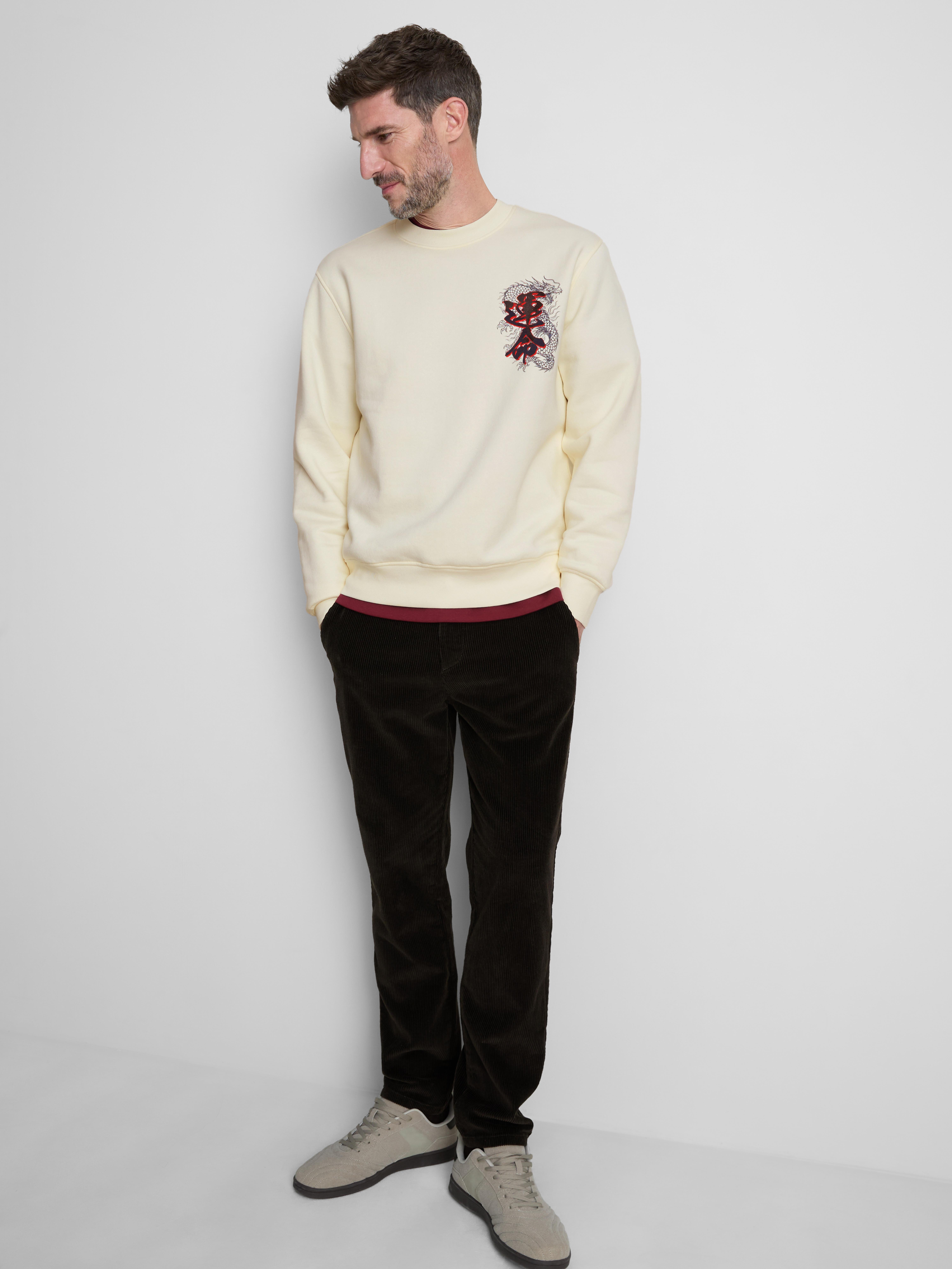 Dragon Graphic Crew Neck Sweatshirt