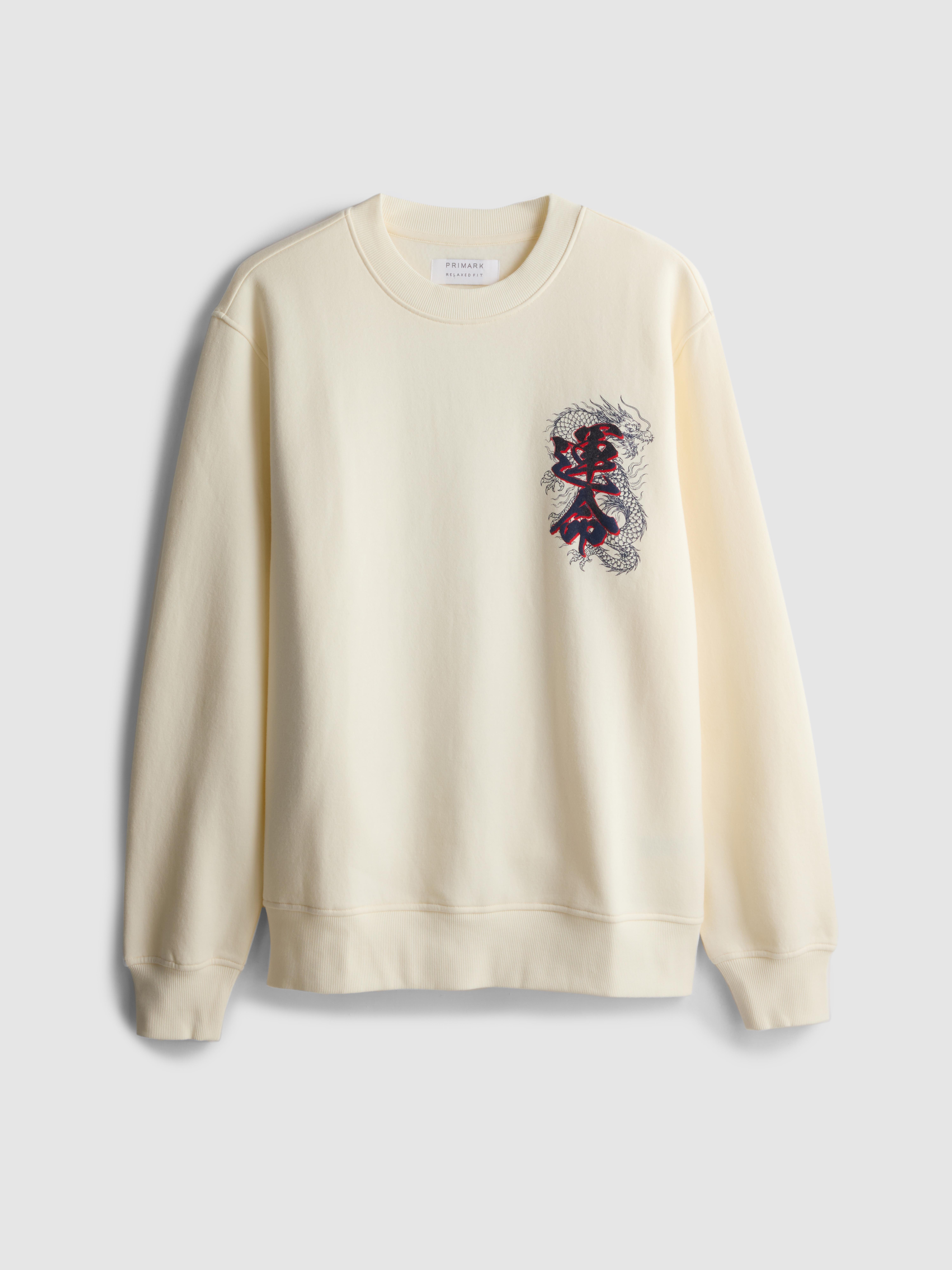 Dragon Graphic Crew Neck Sweatshirt