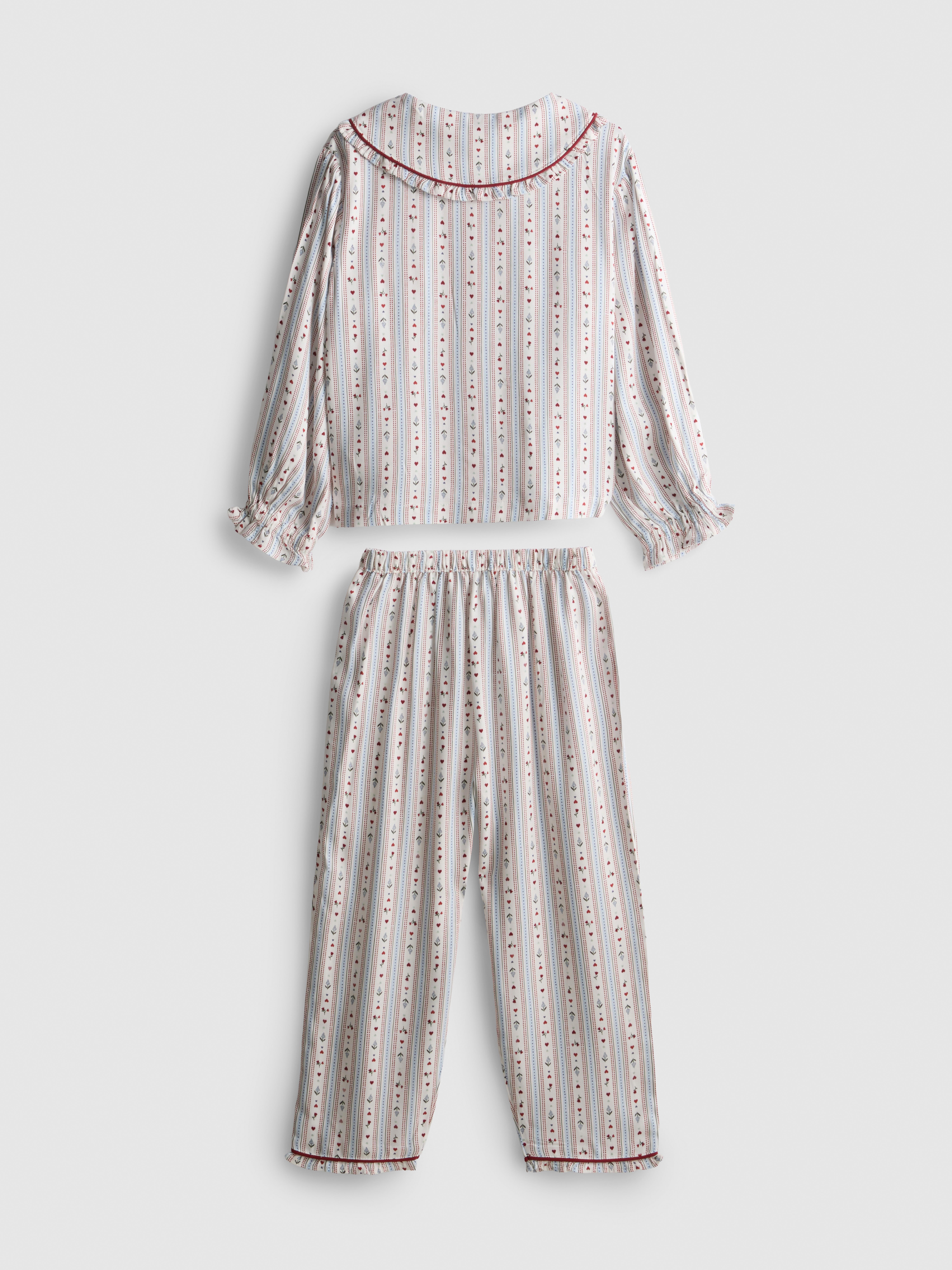 1-9 años | Pijama de camisa cuello Peter Pan - Color crema - Niñas ...