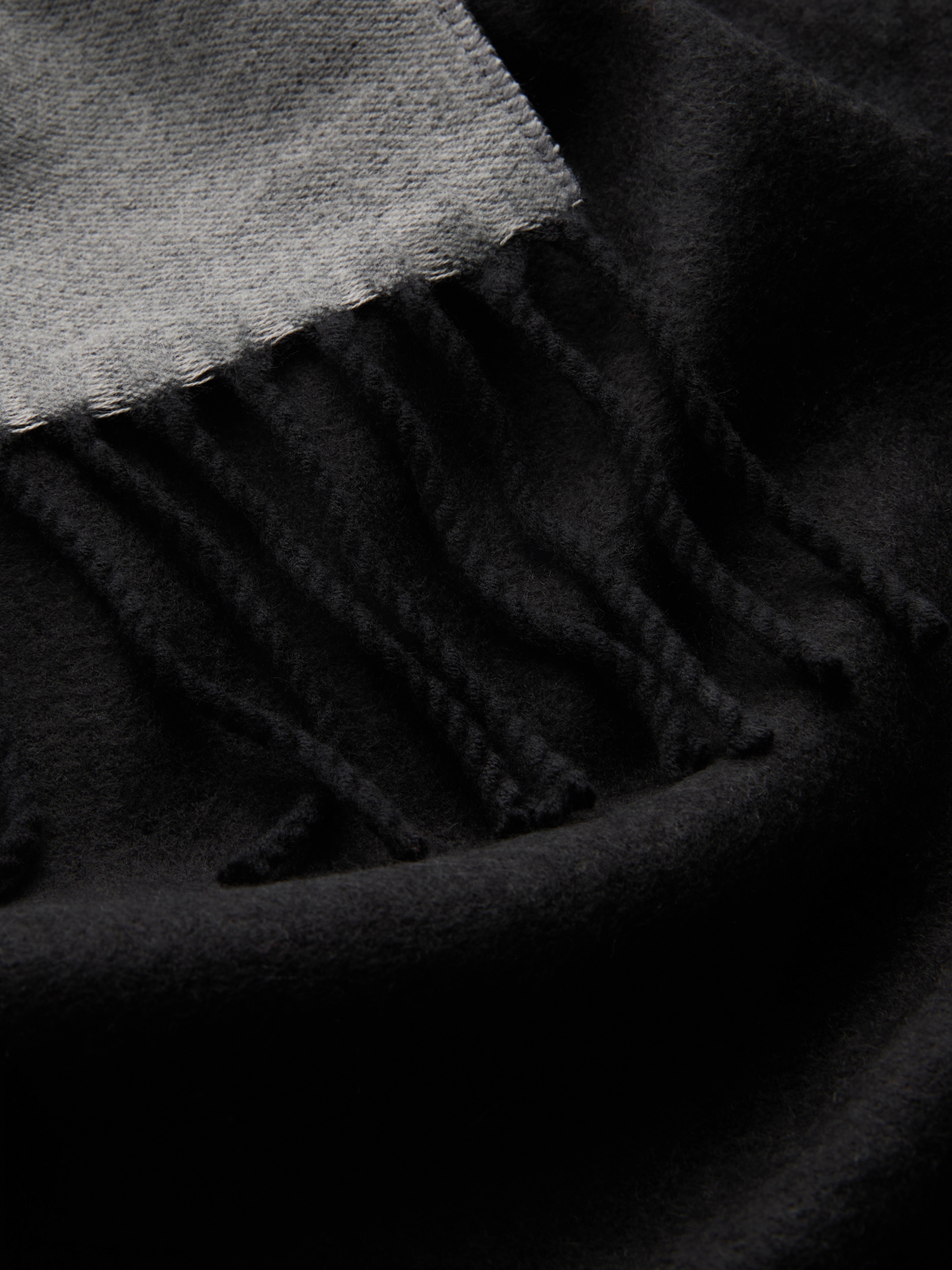 Two-Tone Fringed Scarf