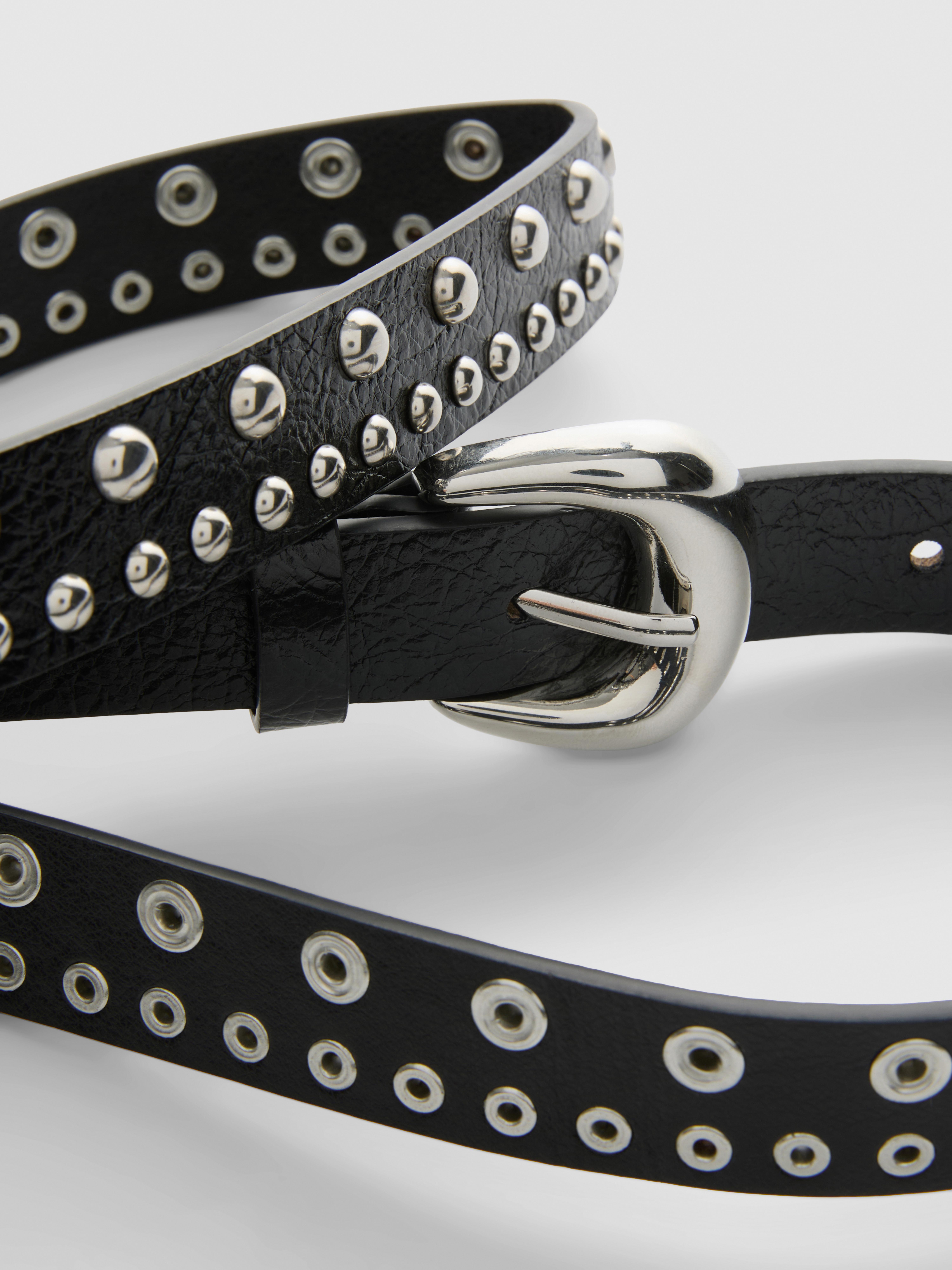 Studded Eyelet Buckle Belt