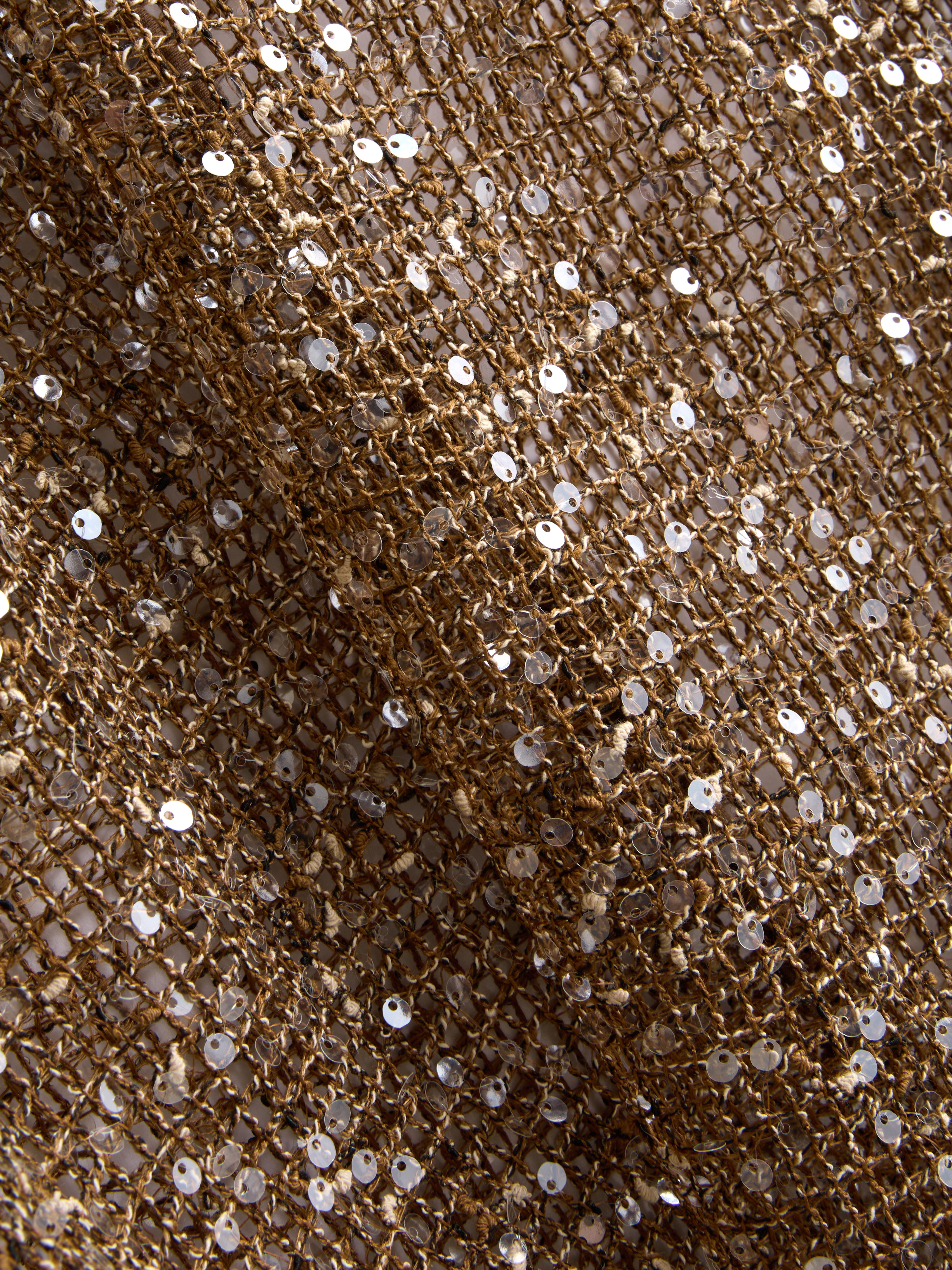Asymmetric Sequin Cape