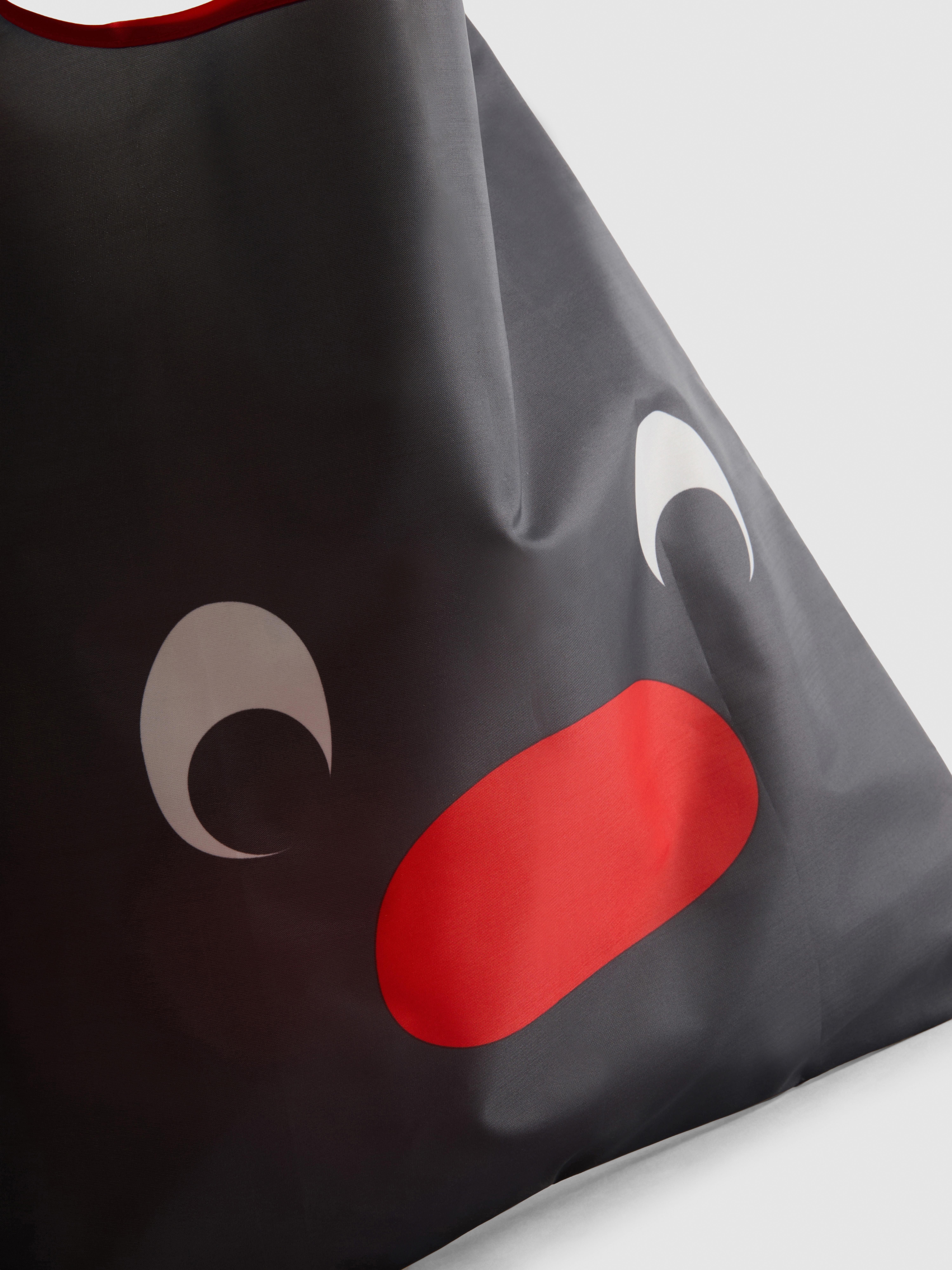 Womens Black Pingu Face Foldaway Shopper Bag | Primark