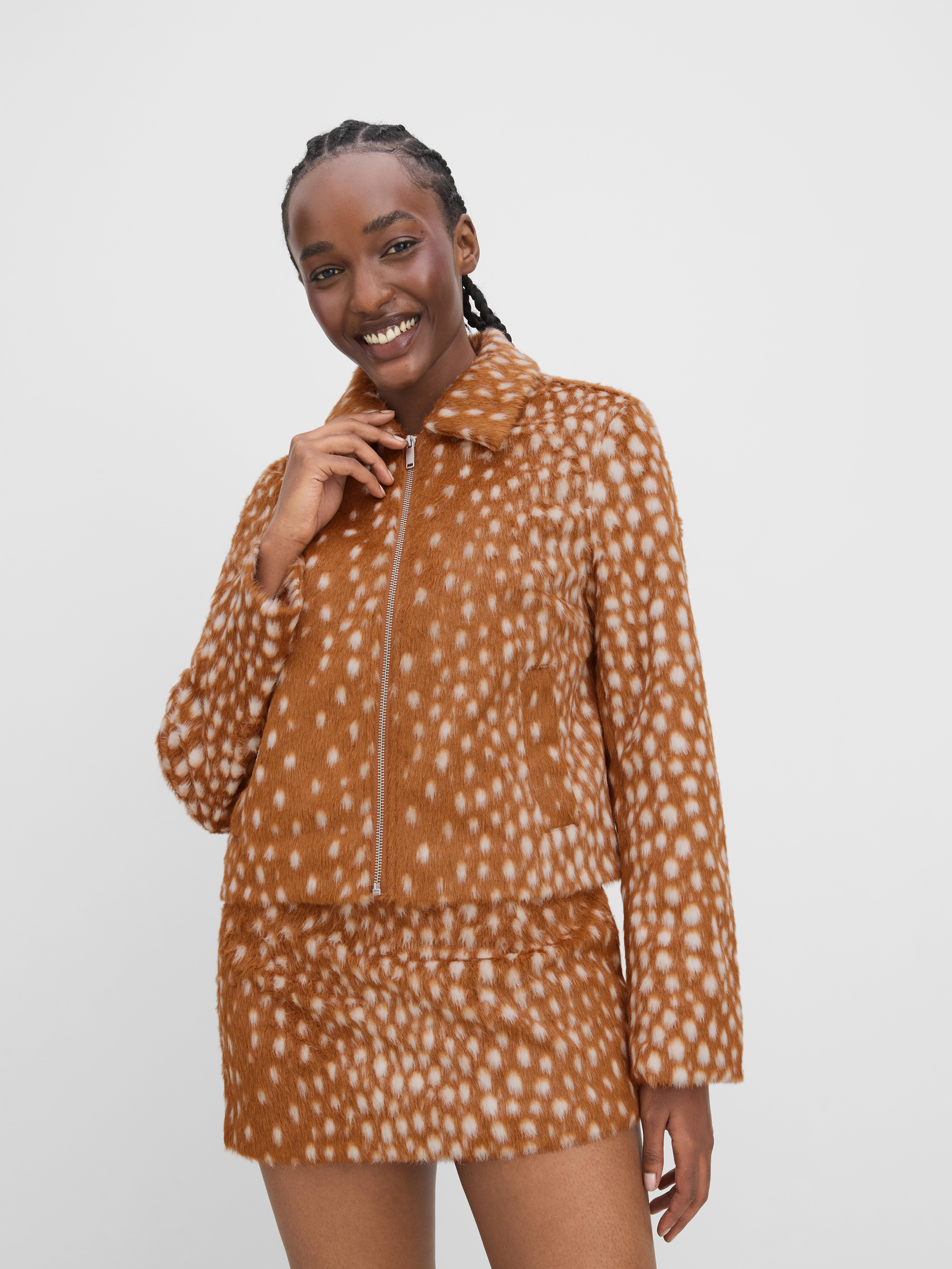 The Primark Scene | Faux Fur Deer Print Jacket