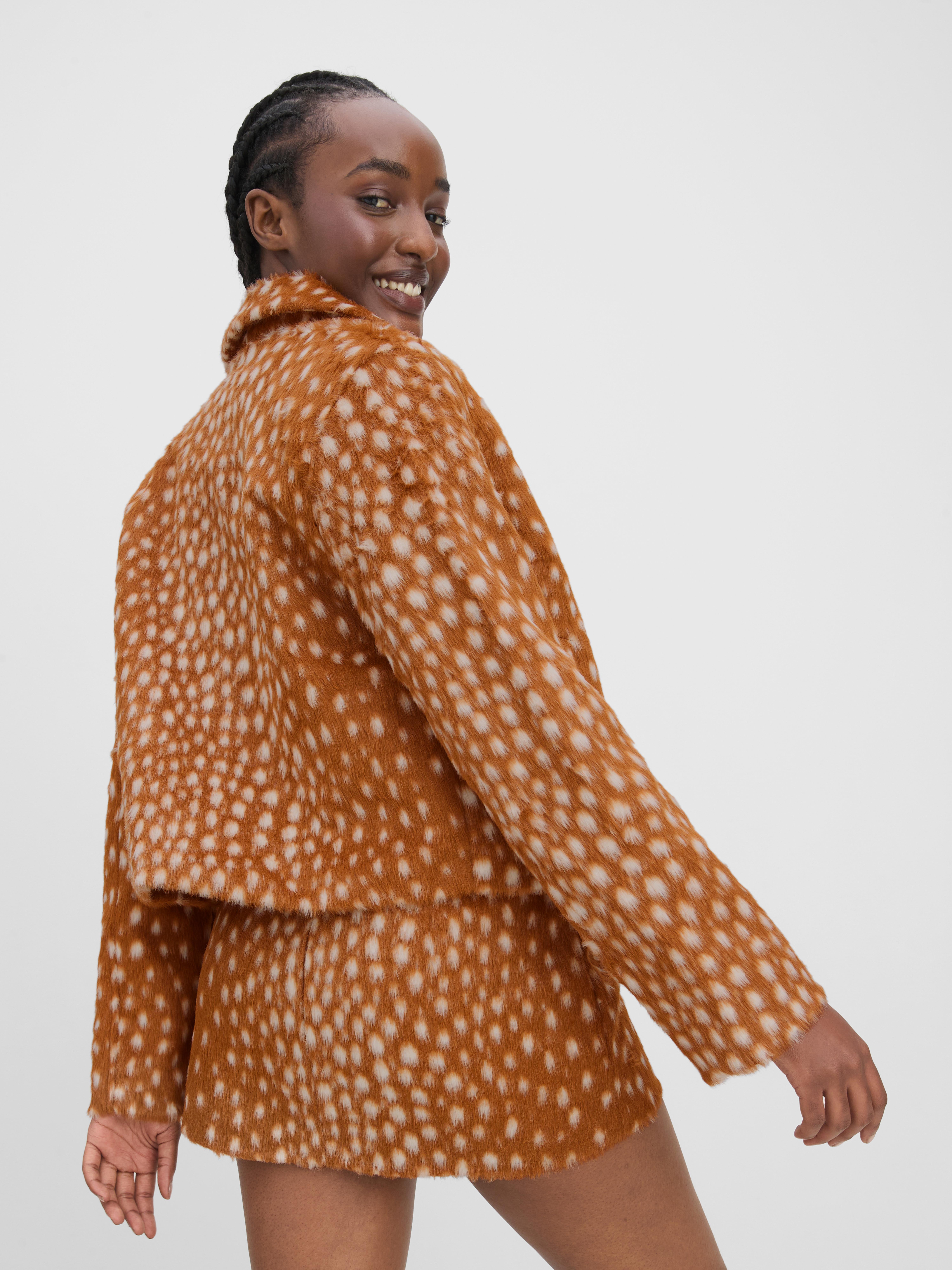 The Primark Scene | Faux Fur Deer Print Jacket