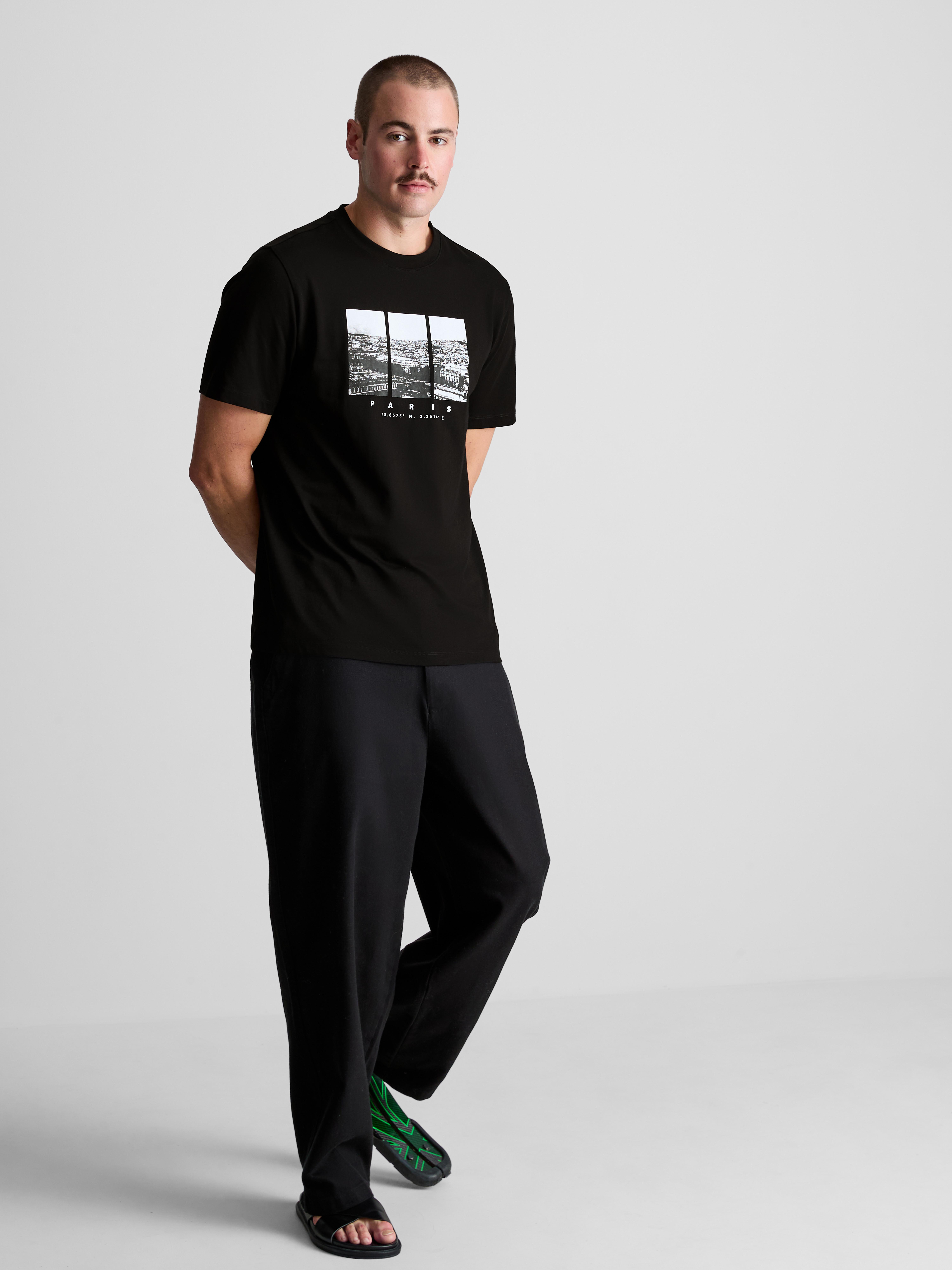 Paris Pure Cotton Graphic T-Shirt