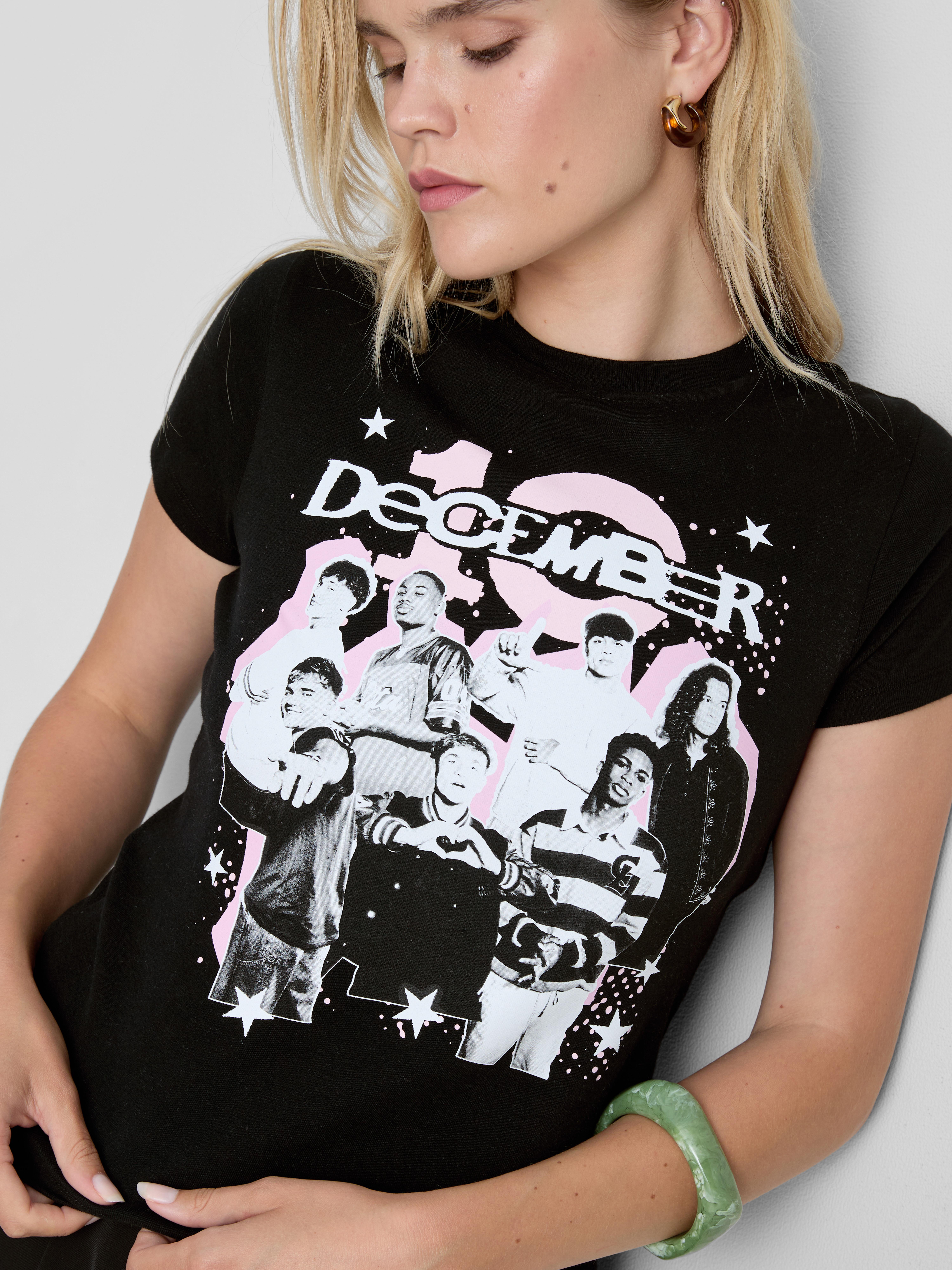 Puur katoenen baby-T-shirt met print December 10