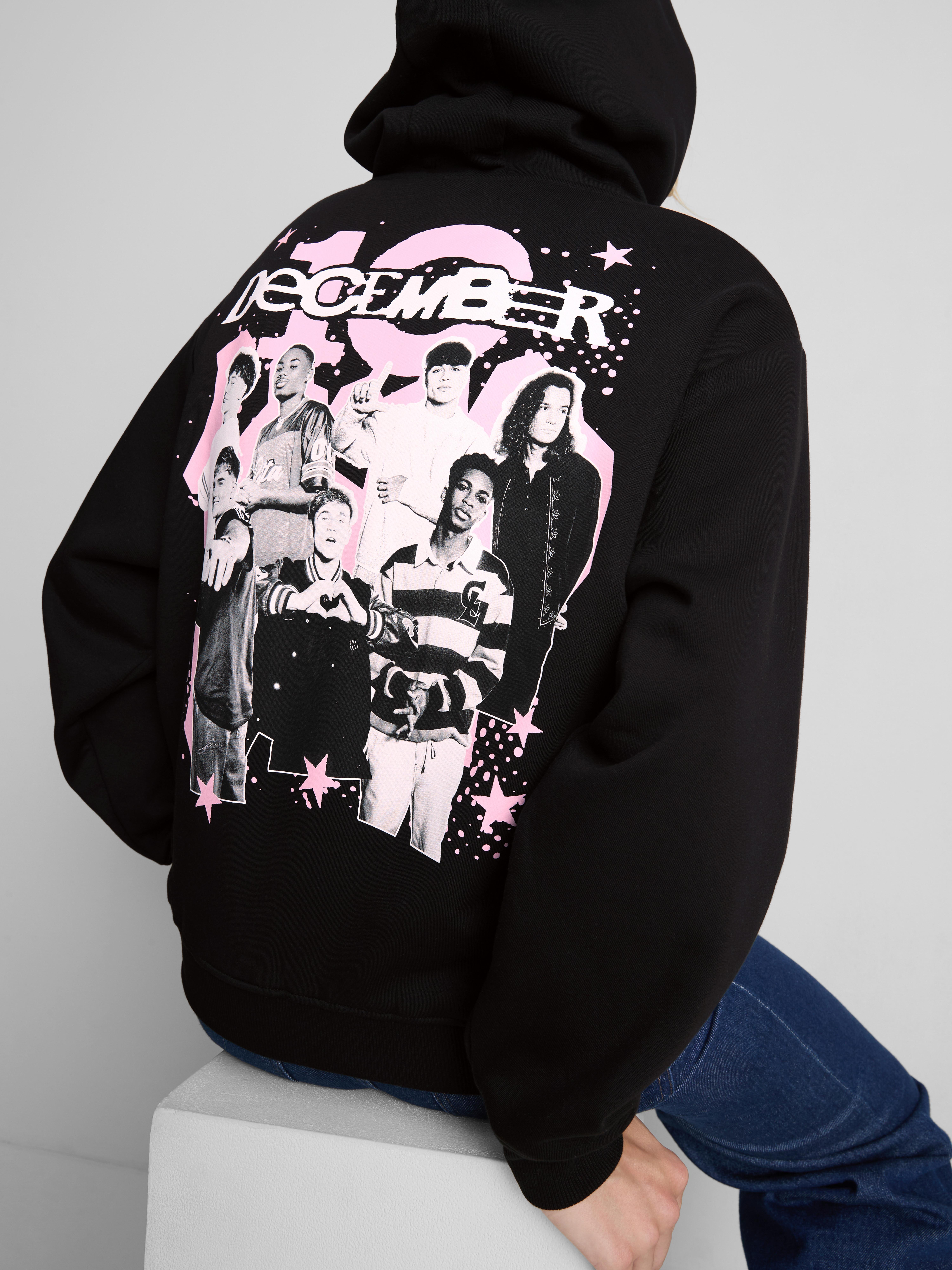 December 10 Cotton Rich Oversized Graphic Hoodie