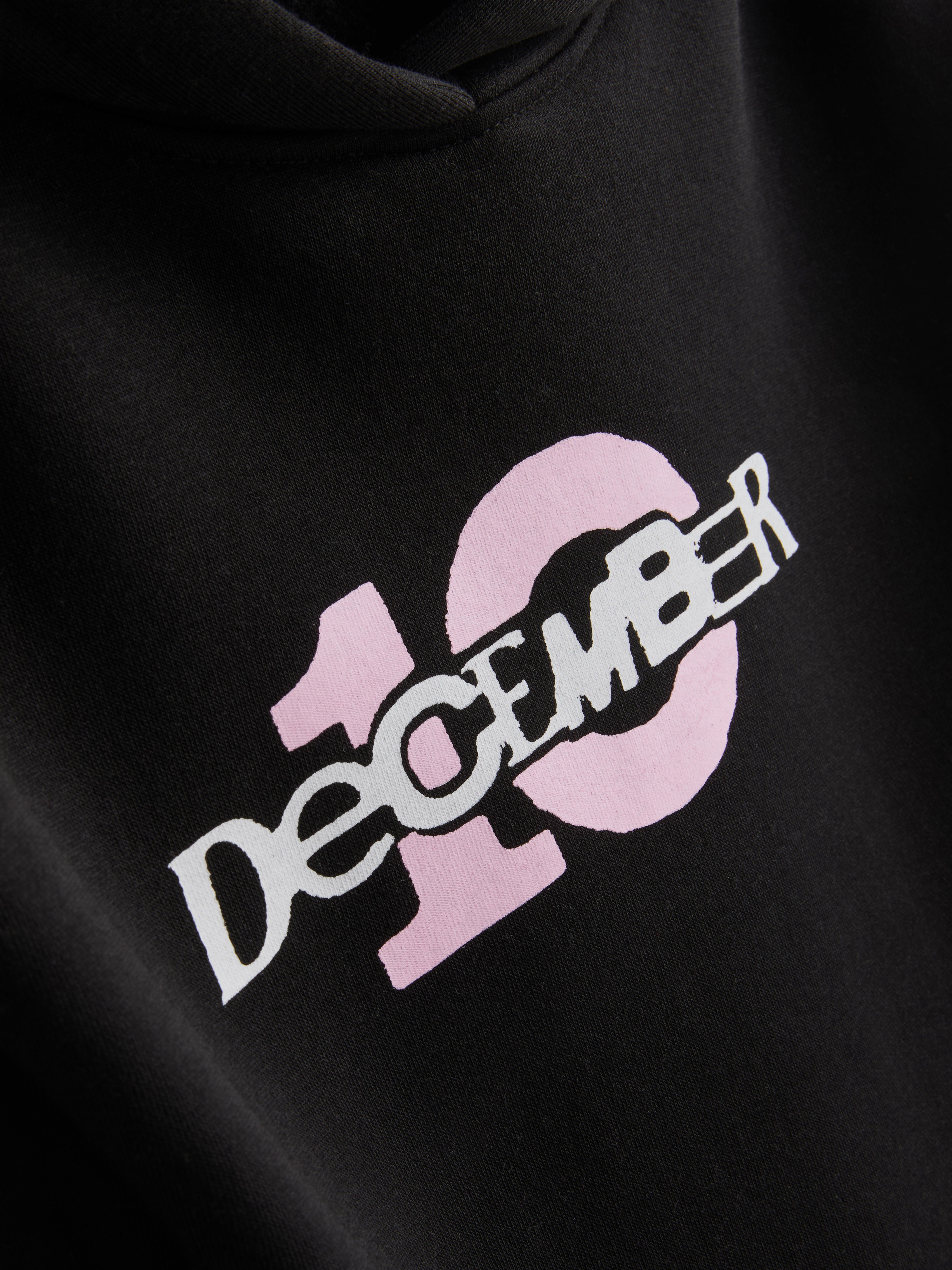 December 10 Cotton Rich Oversized Graphic Hoodie