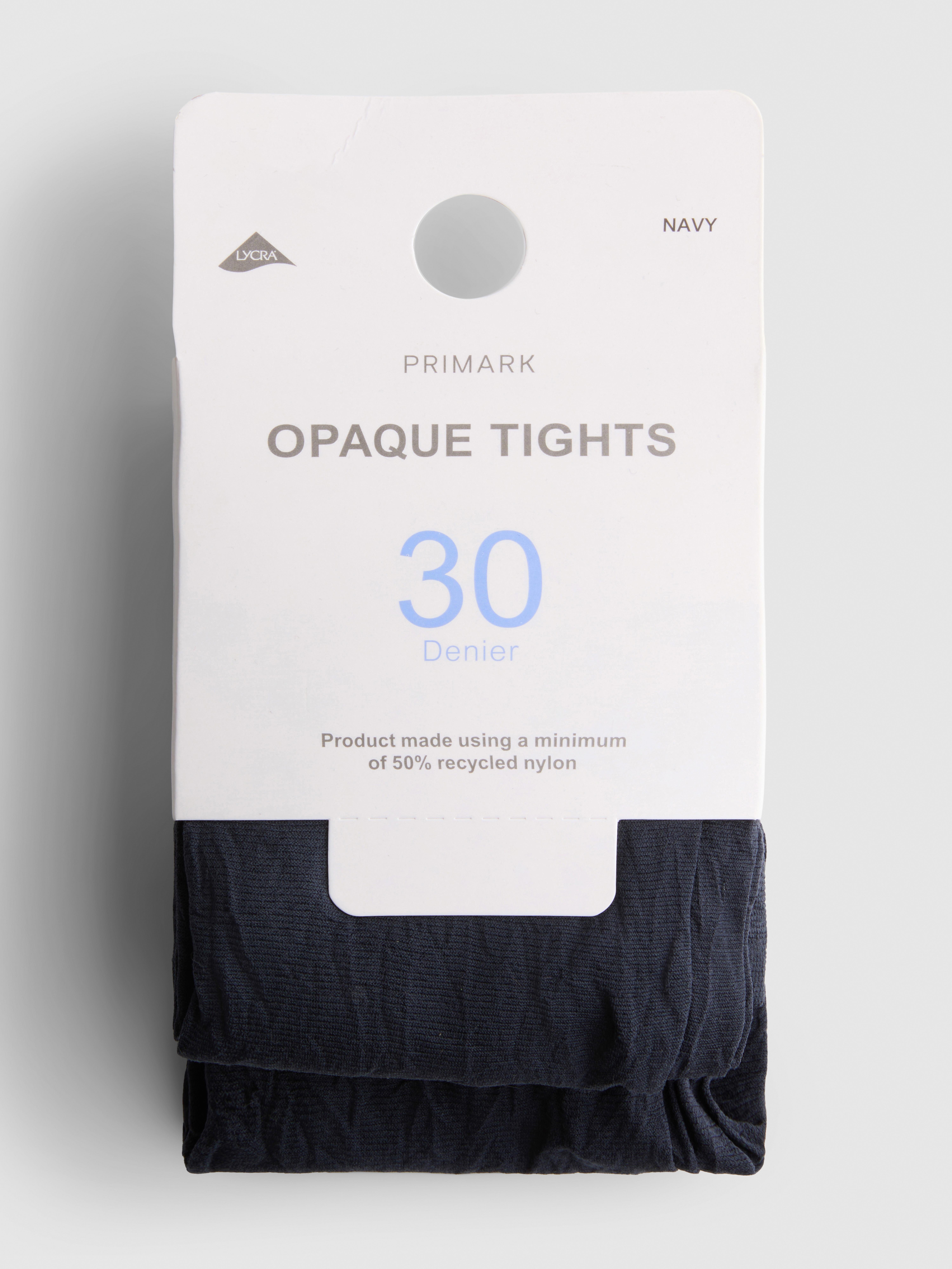 3pk 30 Denier Opaque Tights